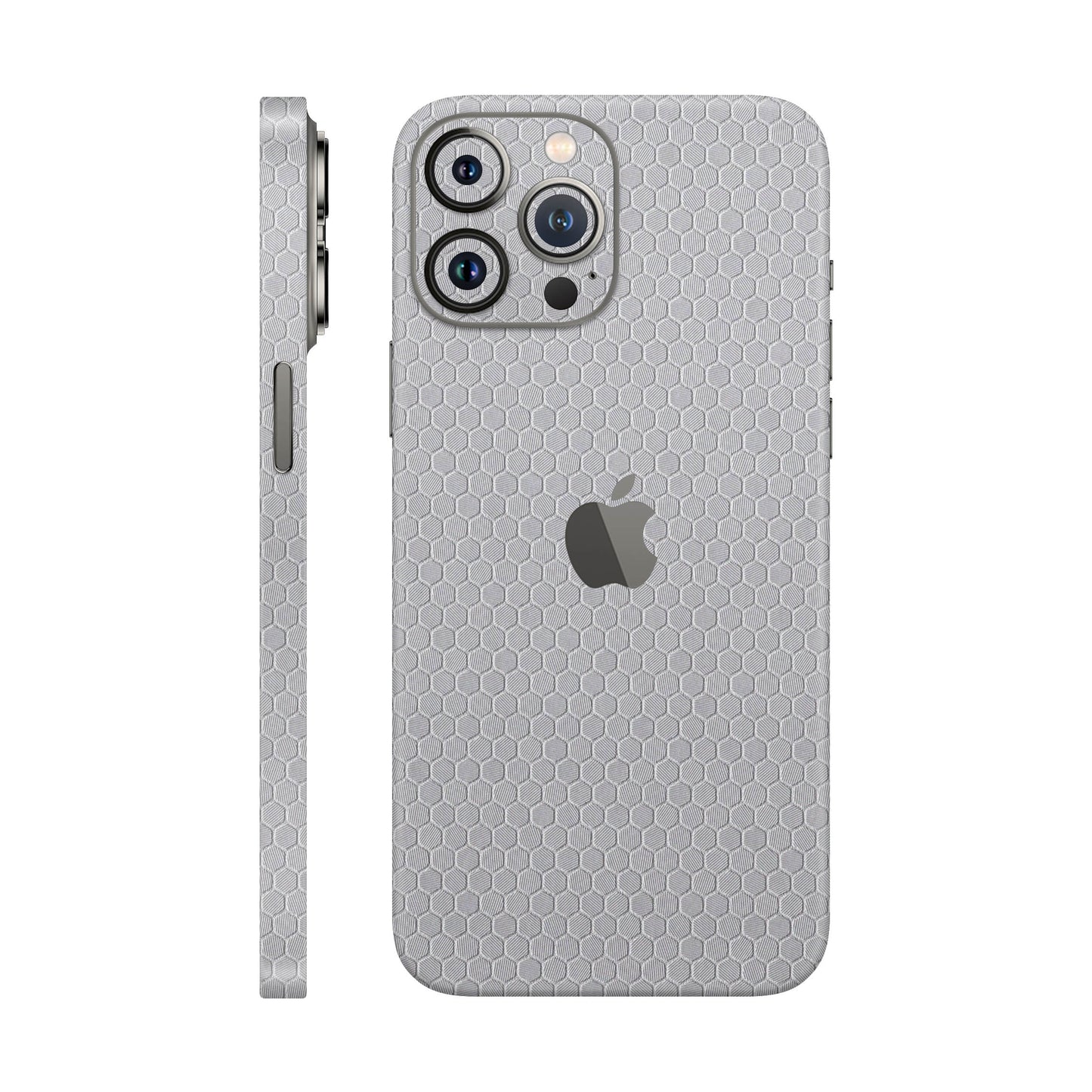 Folie de protectie iPhone 12 Pro Max, eSkins Elegans, Skin Honeycomb Gri