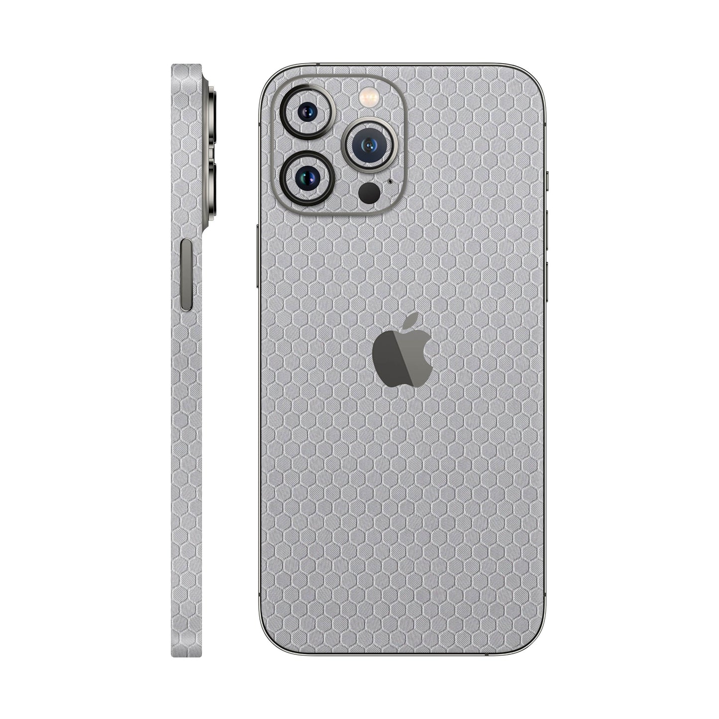 Folie de protectie iPhone 12 Pro Max, eSkins Elegans, Skin Honeycomb Gri