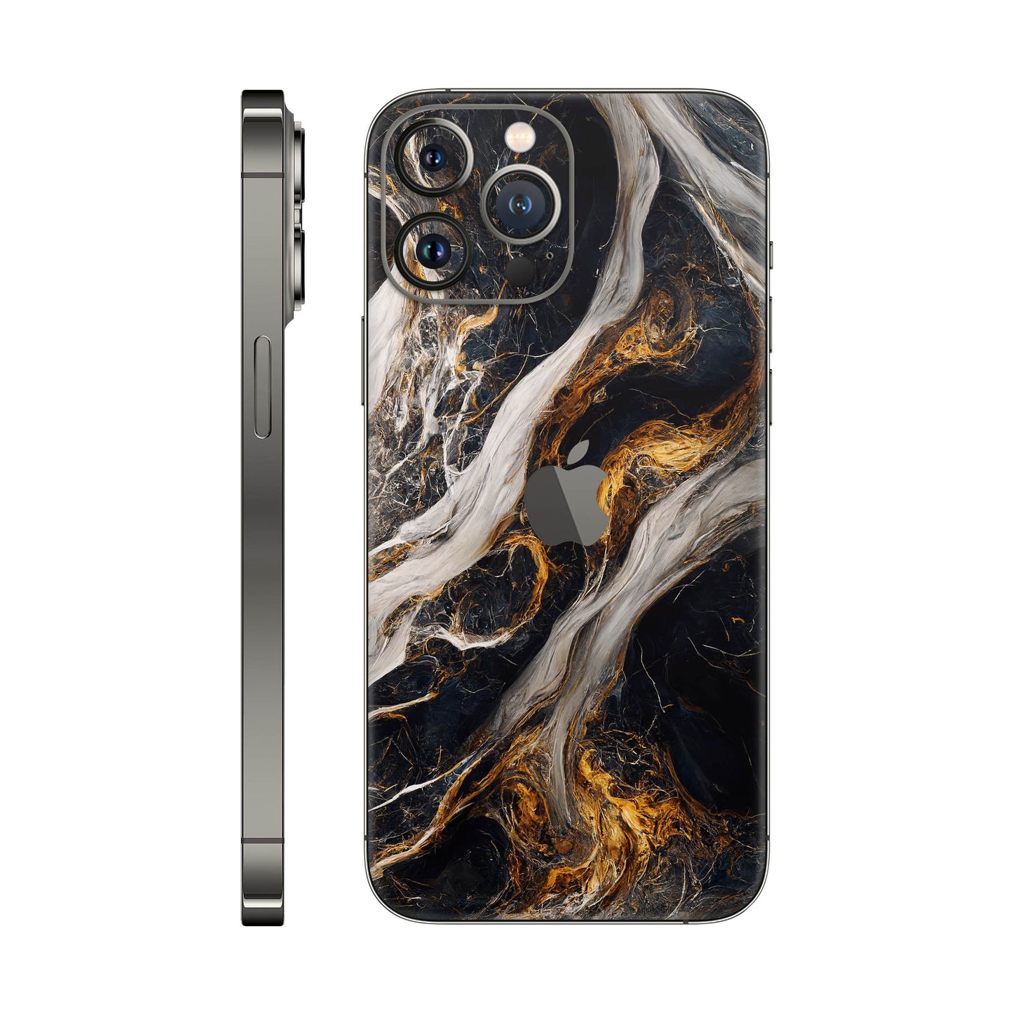 Folie de protectie iPhone 12 Pro Max, eSkins Signature, Skin Luxe Nebula