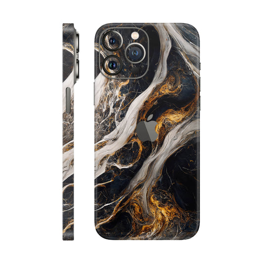 Folie de protectie iPhone 12 Pro Max, eSkins Signature, Skin Luxe Nebula