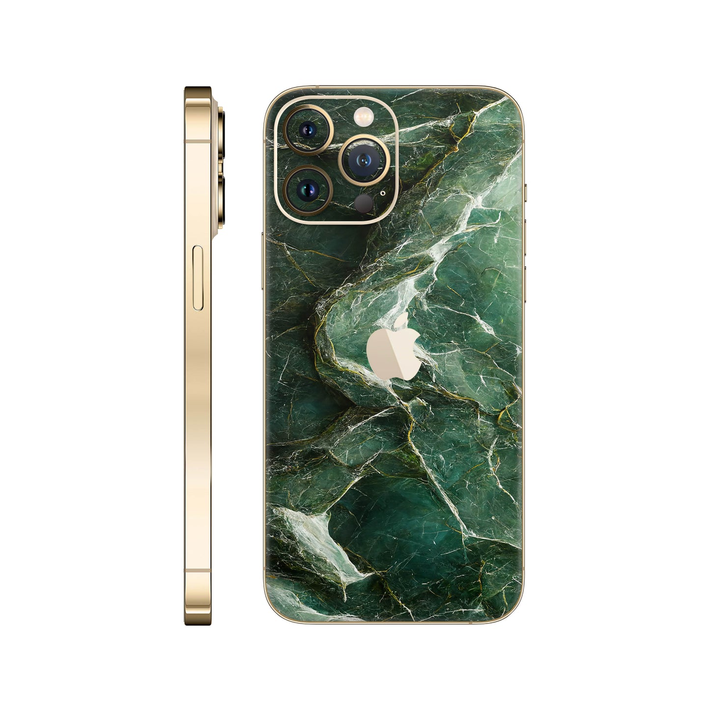 Folie de protectie iPhone 12 Pro, eSkins Signature, Mystic Emerald