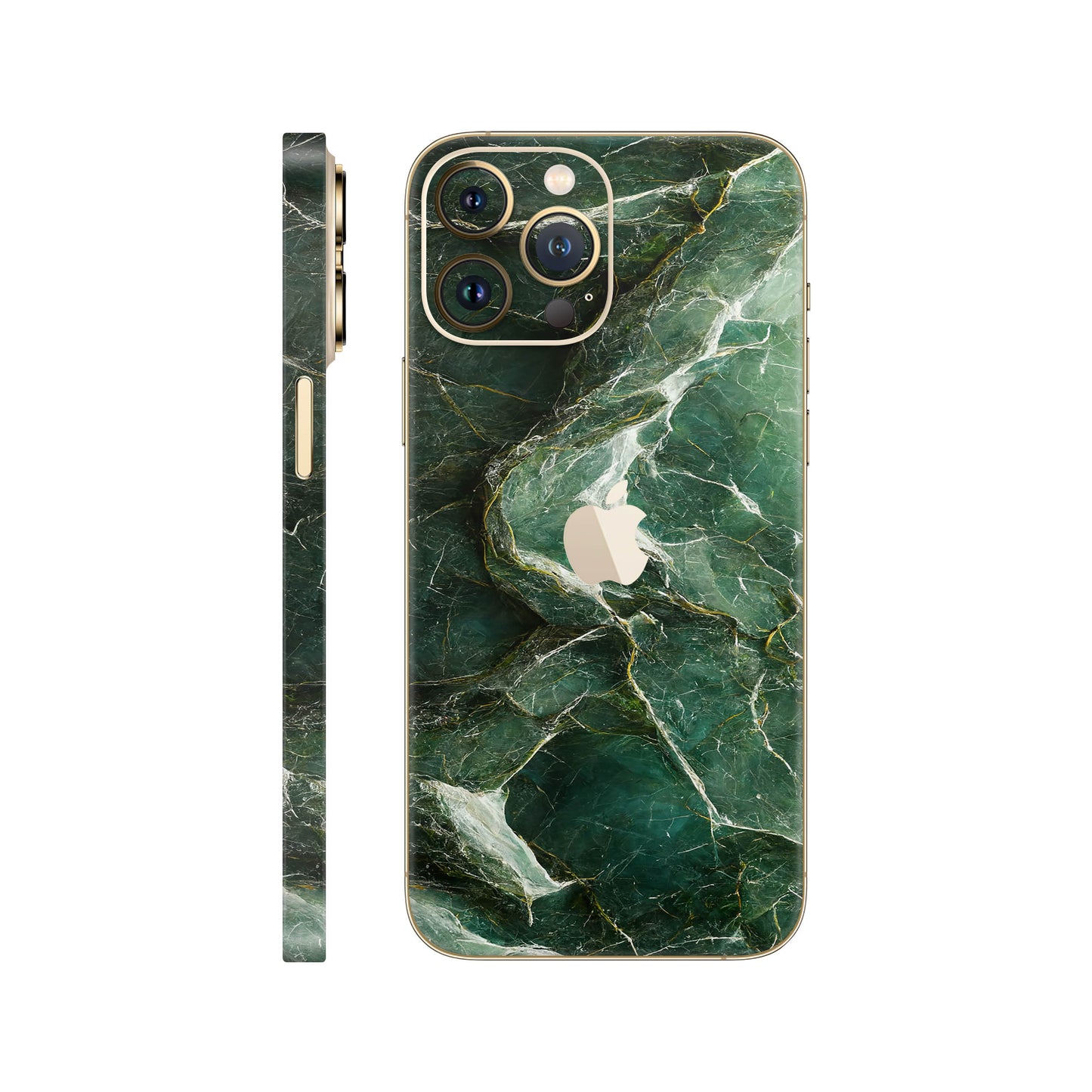 Folie de protectie iPhone 12 Pro, eSkins Signature, Mystic Emerald