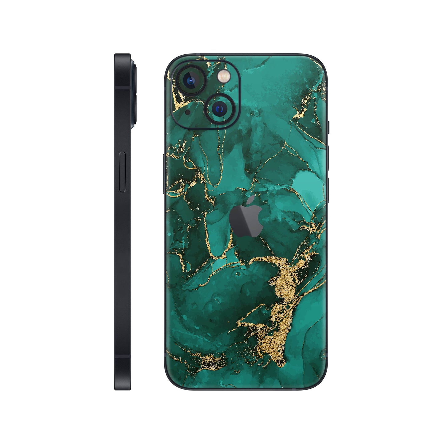 Folie de protectie iPhone 13, eSkins Signature, Ethereal Green