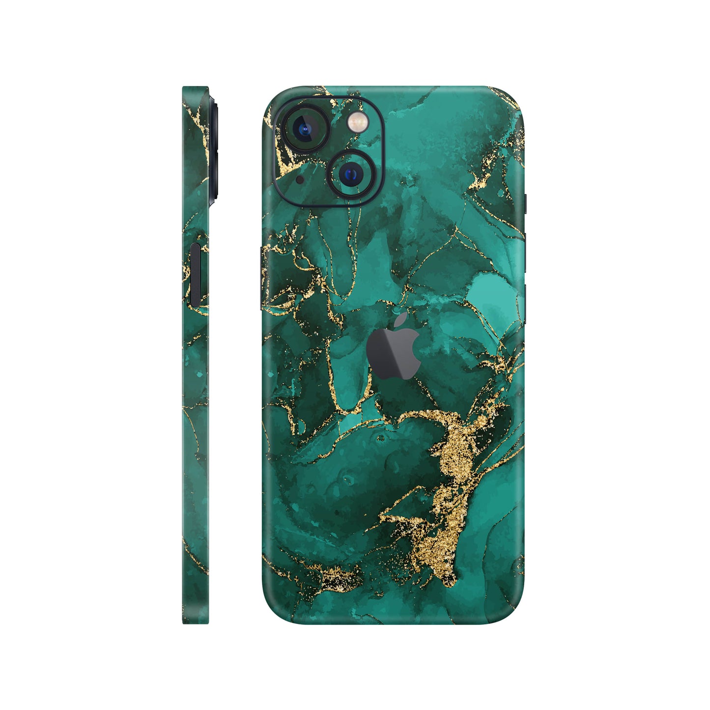 Folie de protectie iPhone 13, eSkins Signature, Ethereal Green