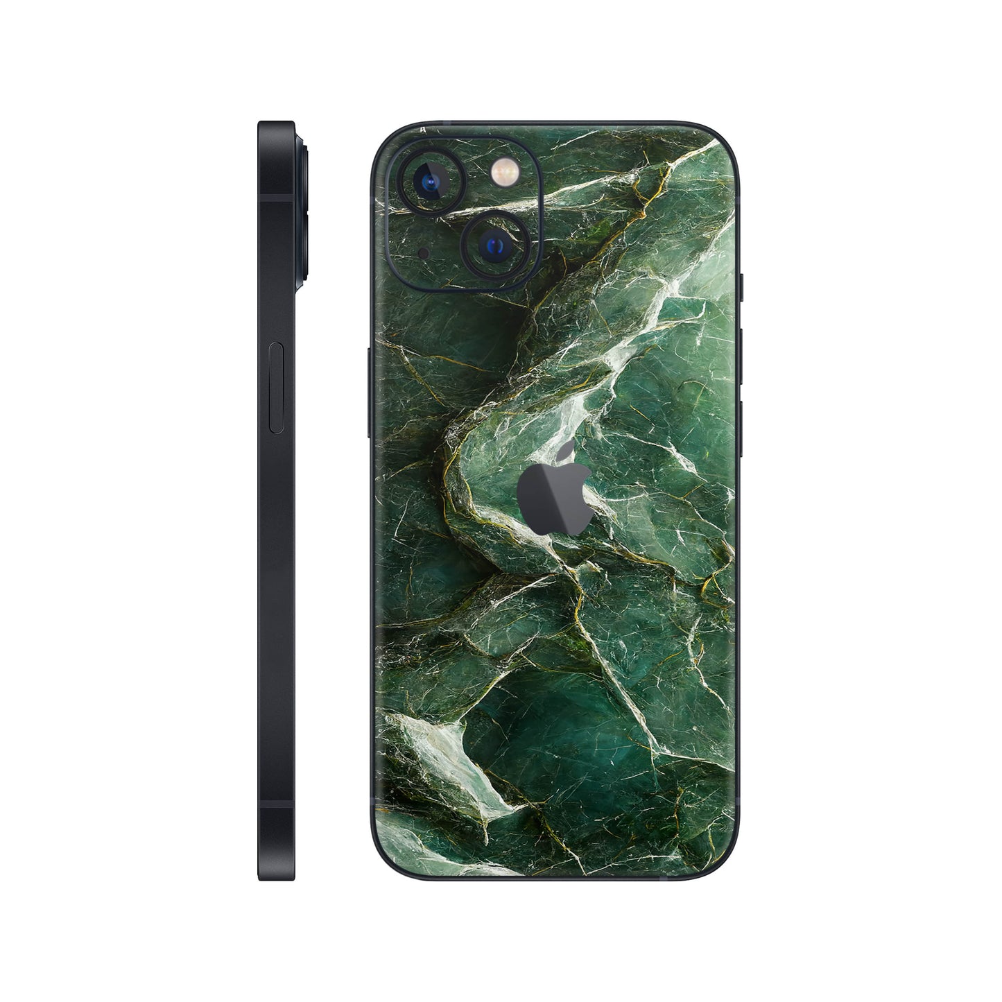 Folie de protectie iPhone 13, eSkins Signature, Mystic Emerald