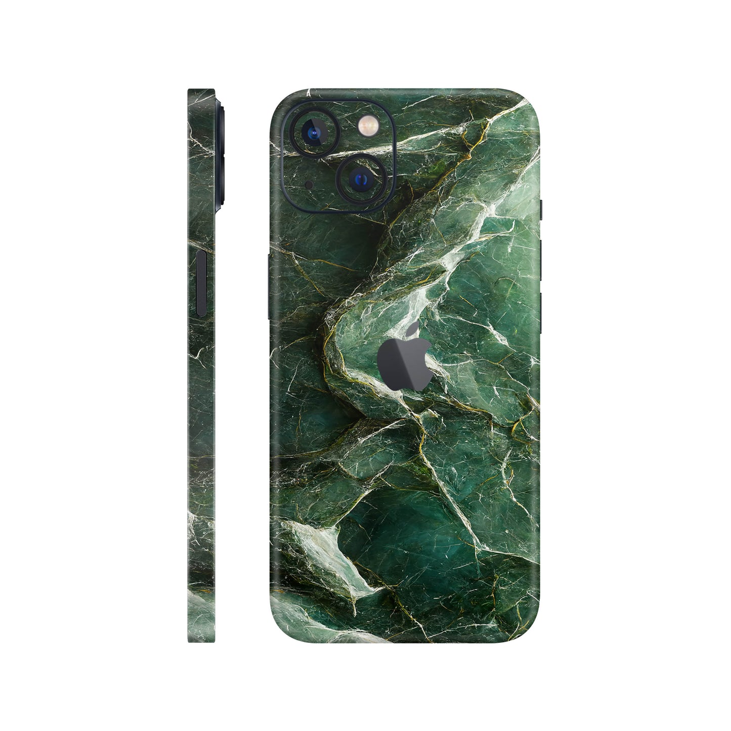 Folie de protectie iPhone 13, eSkins Signature, Mystic Emerald