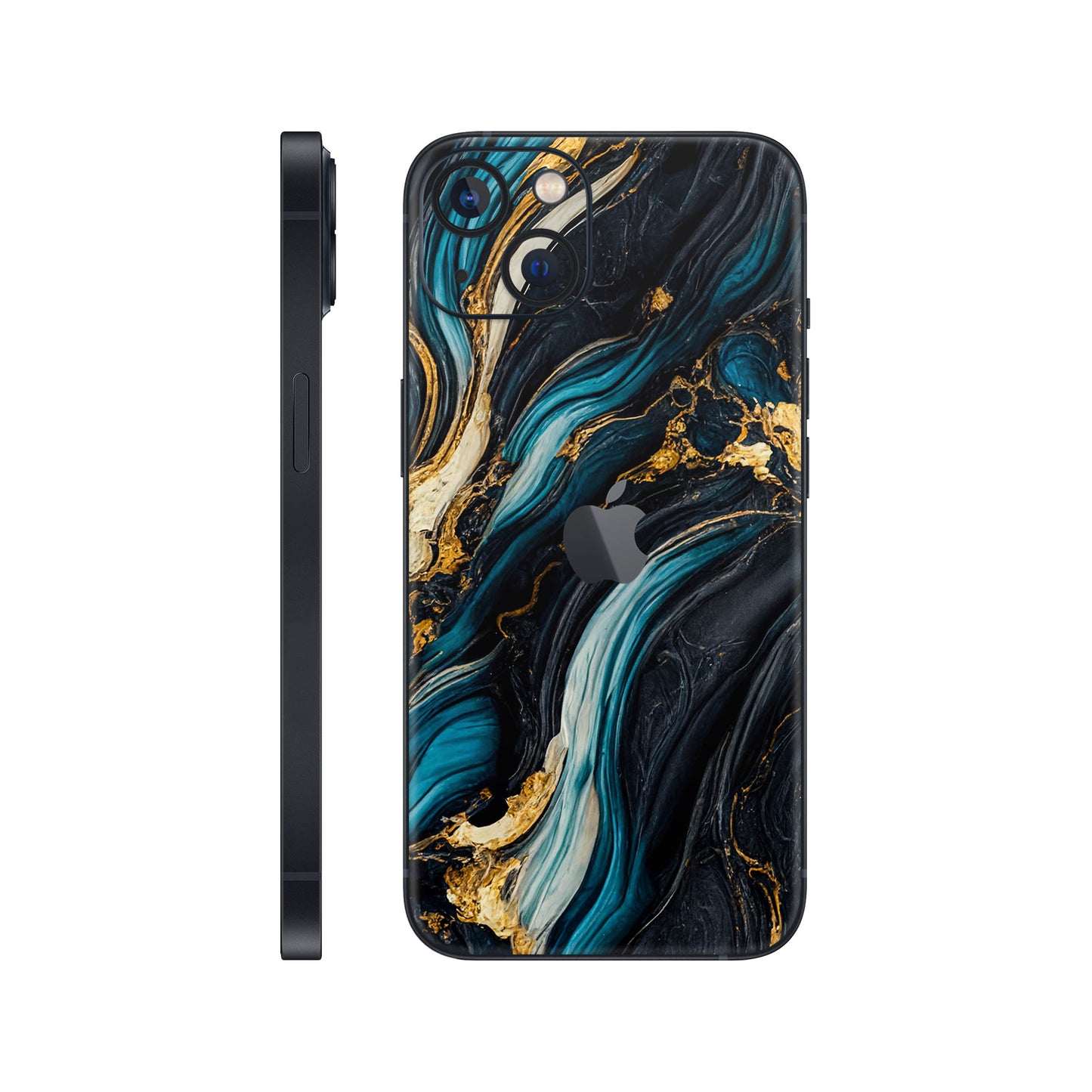Folie de protectie iPhone 13, eSkins Signature, Mystic Ocean