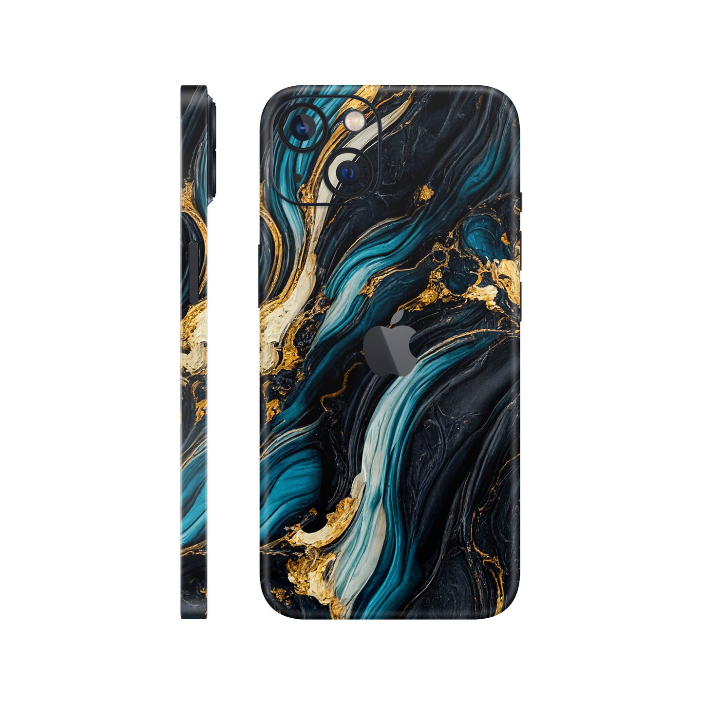 Folie de protectie iPhone 13, eSkins Signature, Mystic Ocean