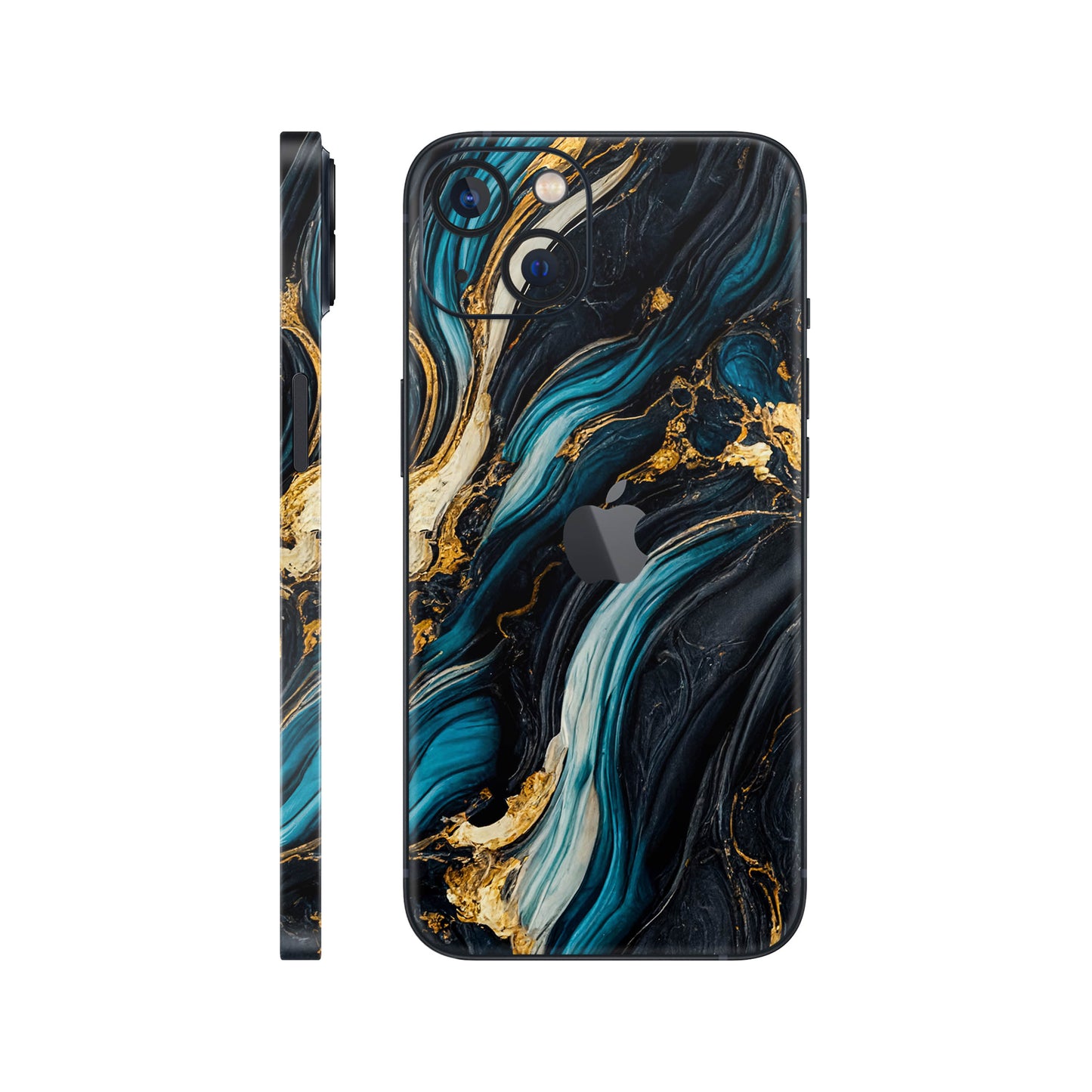 Folie de protectie iPhone 13, eSkins Signature, Mystic Ocean