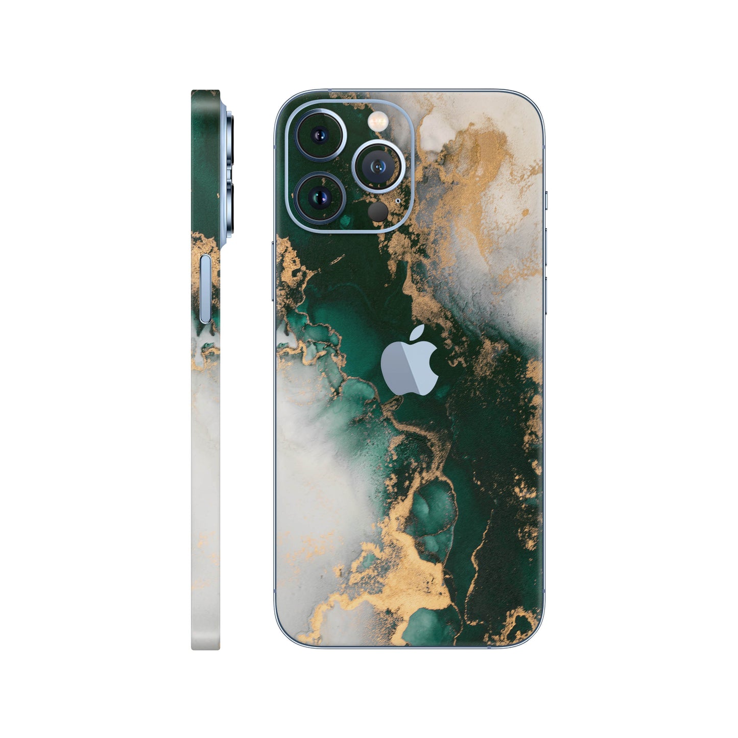 Folie de protectie iPhone 13 Pro, eSkins Signature, Forest Mist