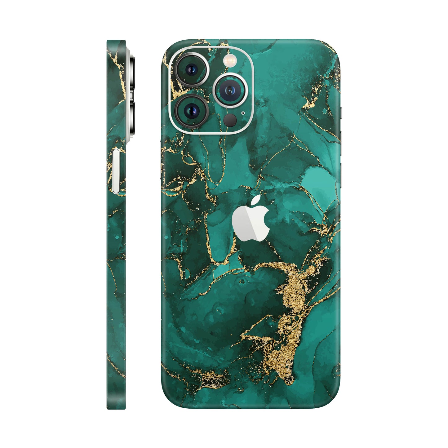 Folie de protectie iPhone 13 Pro Max, eSkins Signature, Ethereal Green
