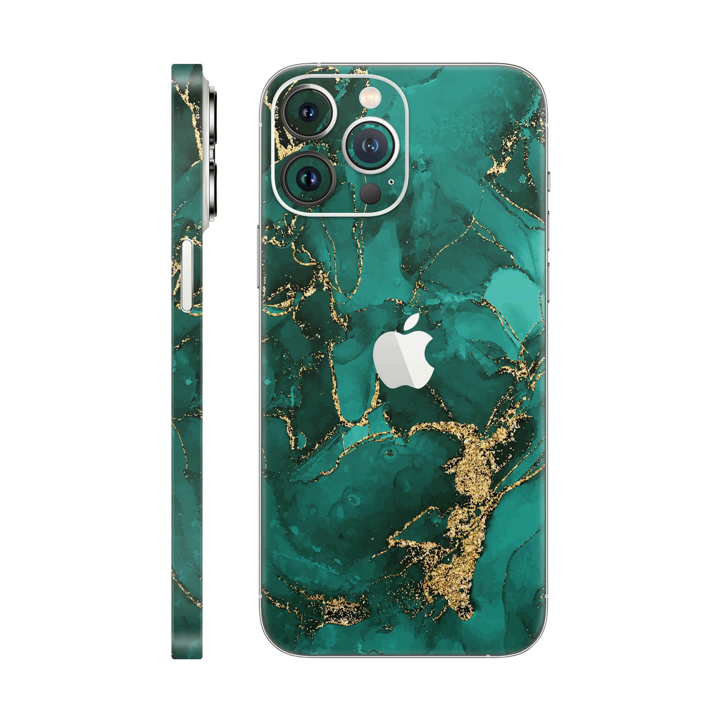 Folie de protectie iPhone 13 Pro Max, eSkins Signature, Ethereal Green