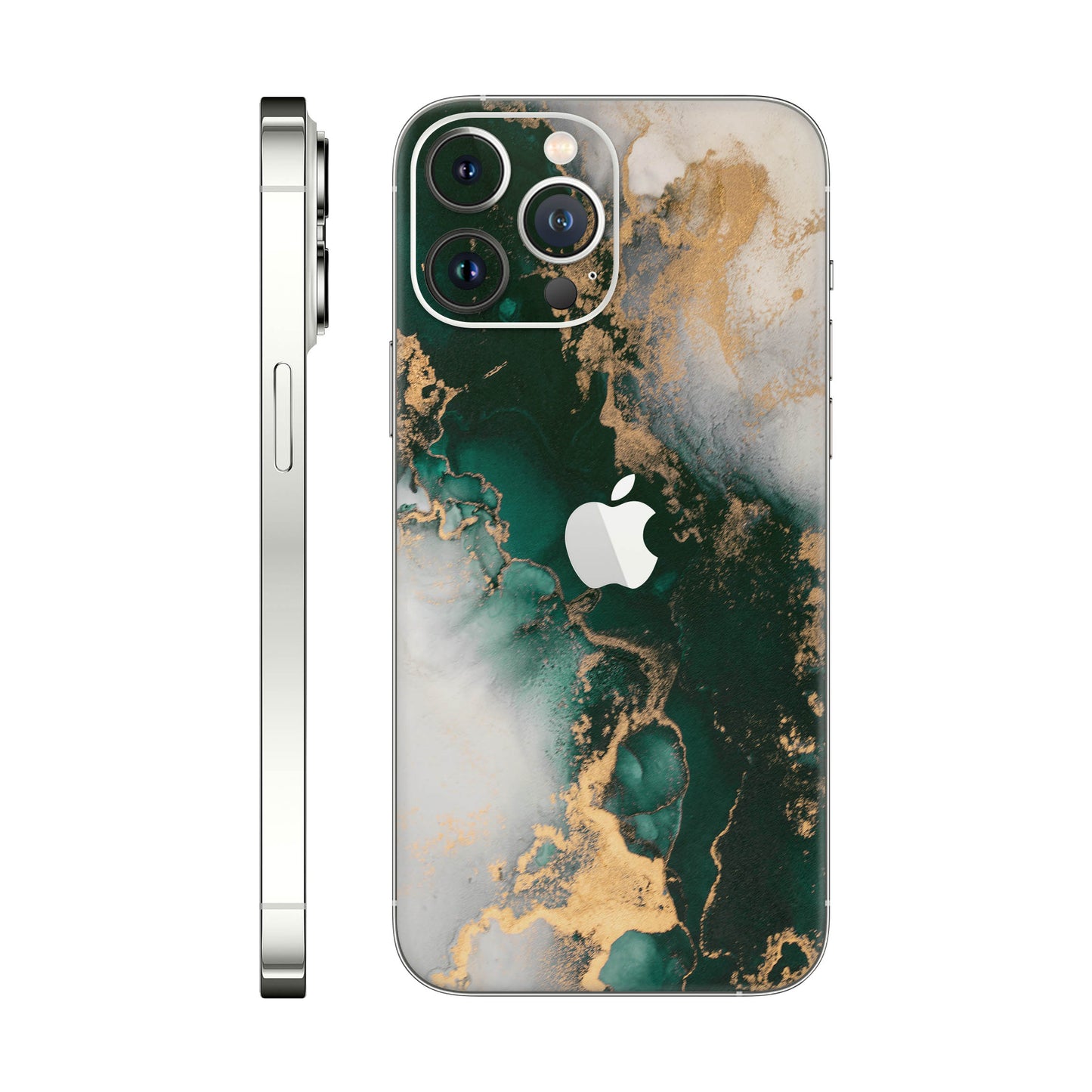 Folie de protectie iPhone 13 Pro Max, eSkins Signature, Forest Mist