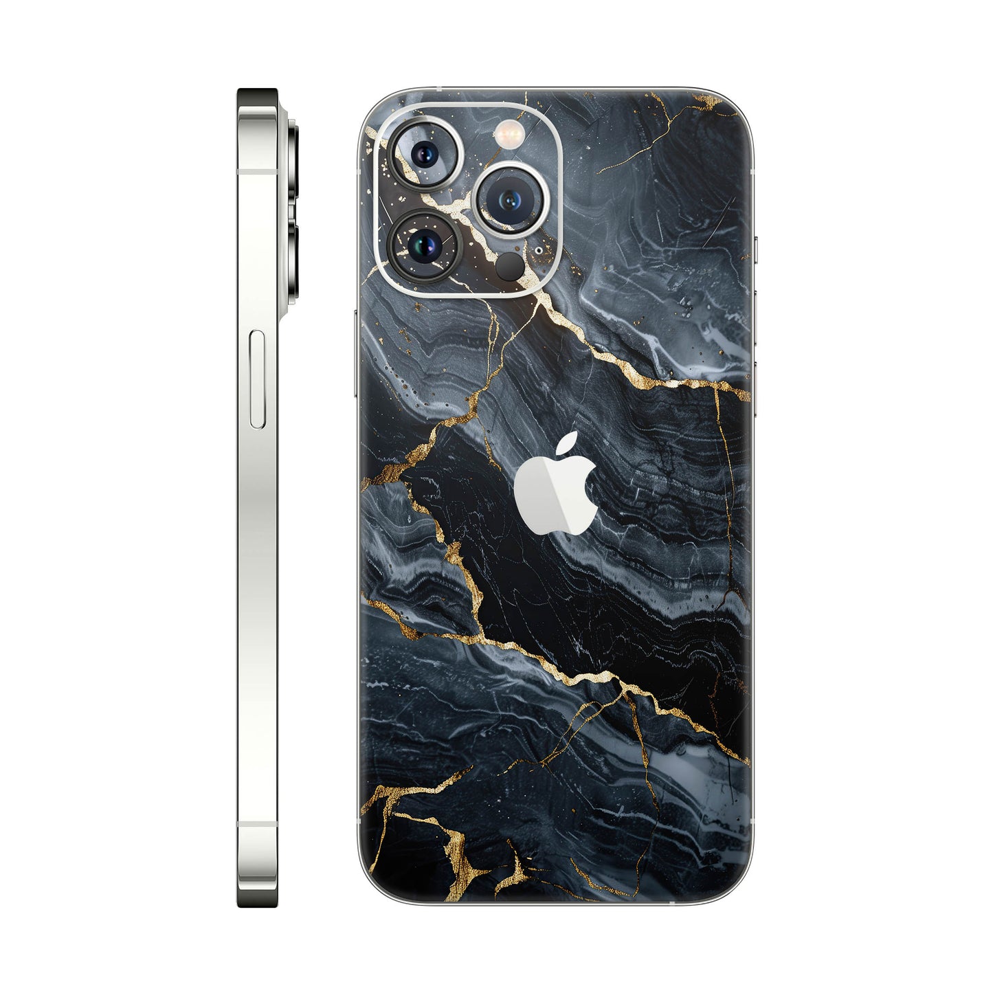 Folie de protectie iPhone 13 Pro Max, eSkins Signature, Skin Gilded Abyss