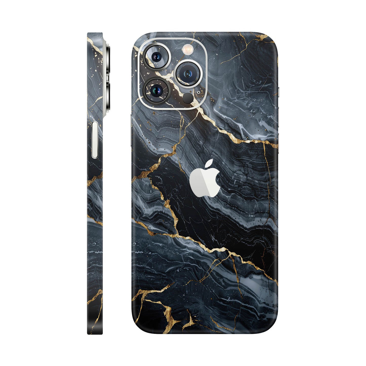 Folie de protectie iPhone 13 Pro Max, eSkins Signature, Skin Gilded Abyss