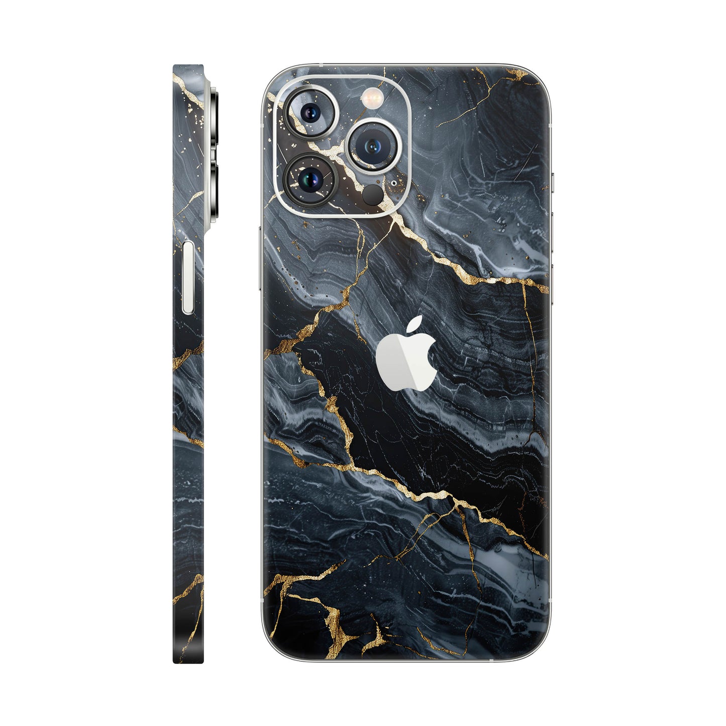 Folie de protectie iPhone 13 Pro Max, eSkins Signature, Skin Gilded Abyss