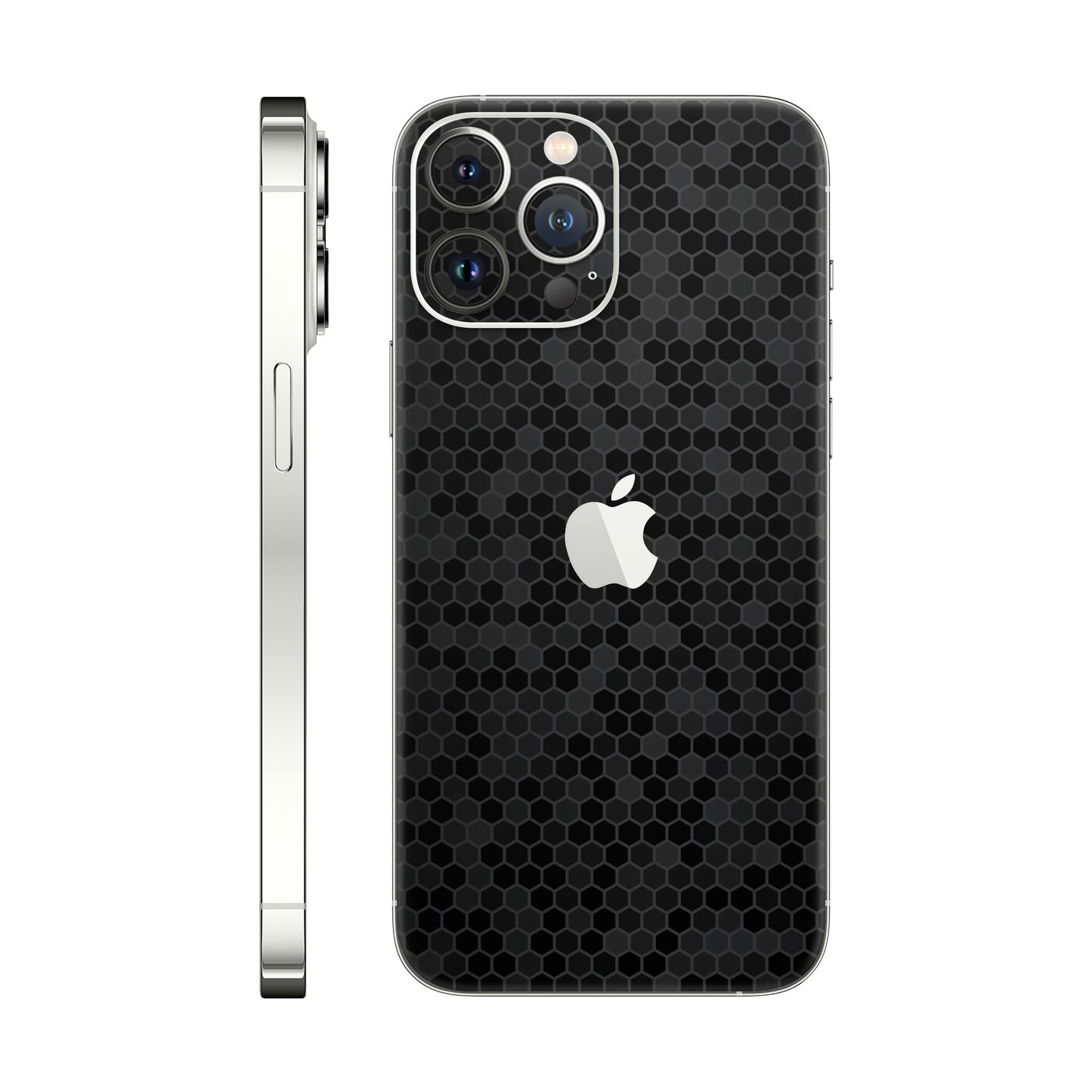 Skin iPhone 13 Pro Max, Honeycomb 3D Black