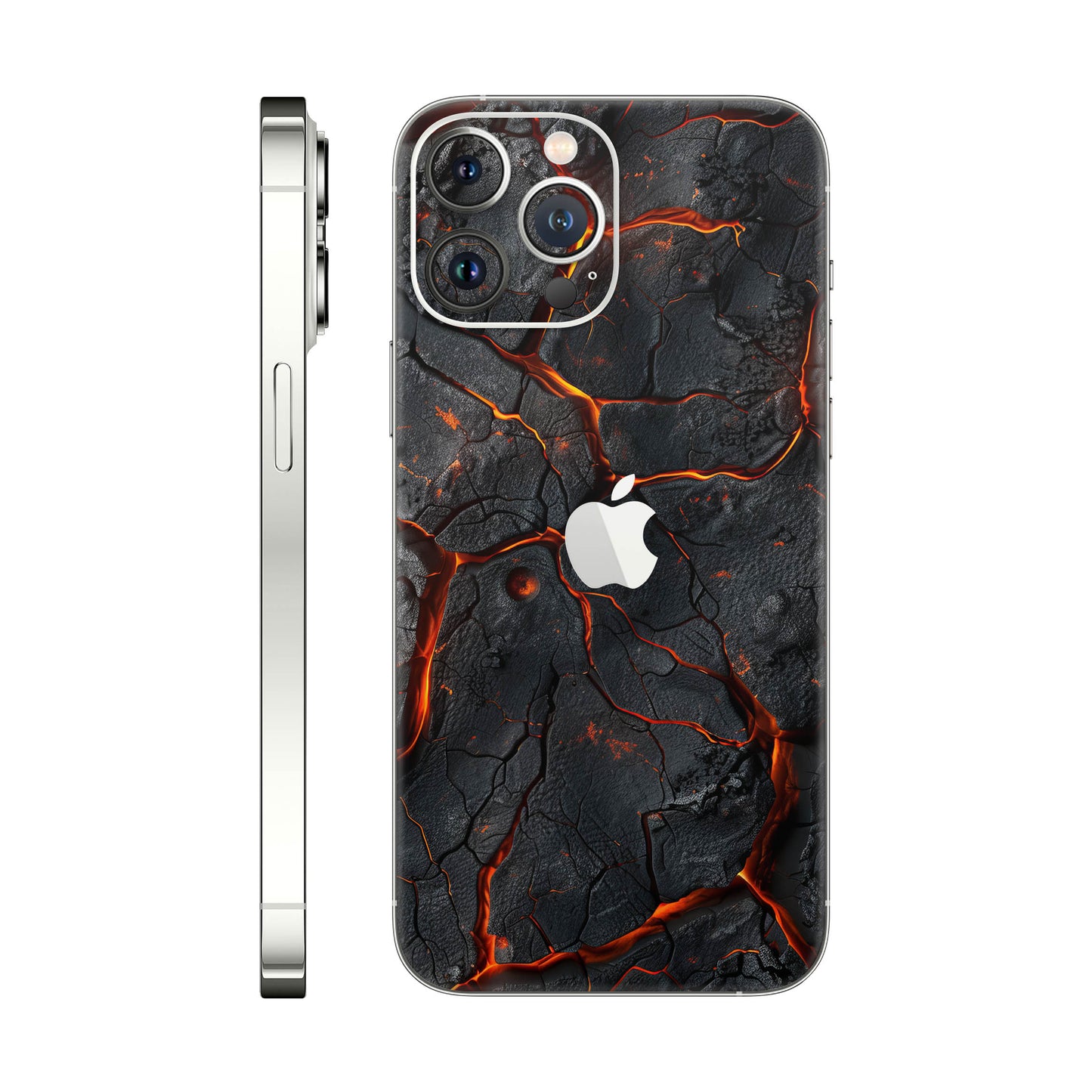 Folie de protectie iPhone 13 Pro Max, eSkins Signature, Skin Inferno Crust
