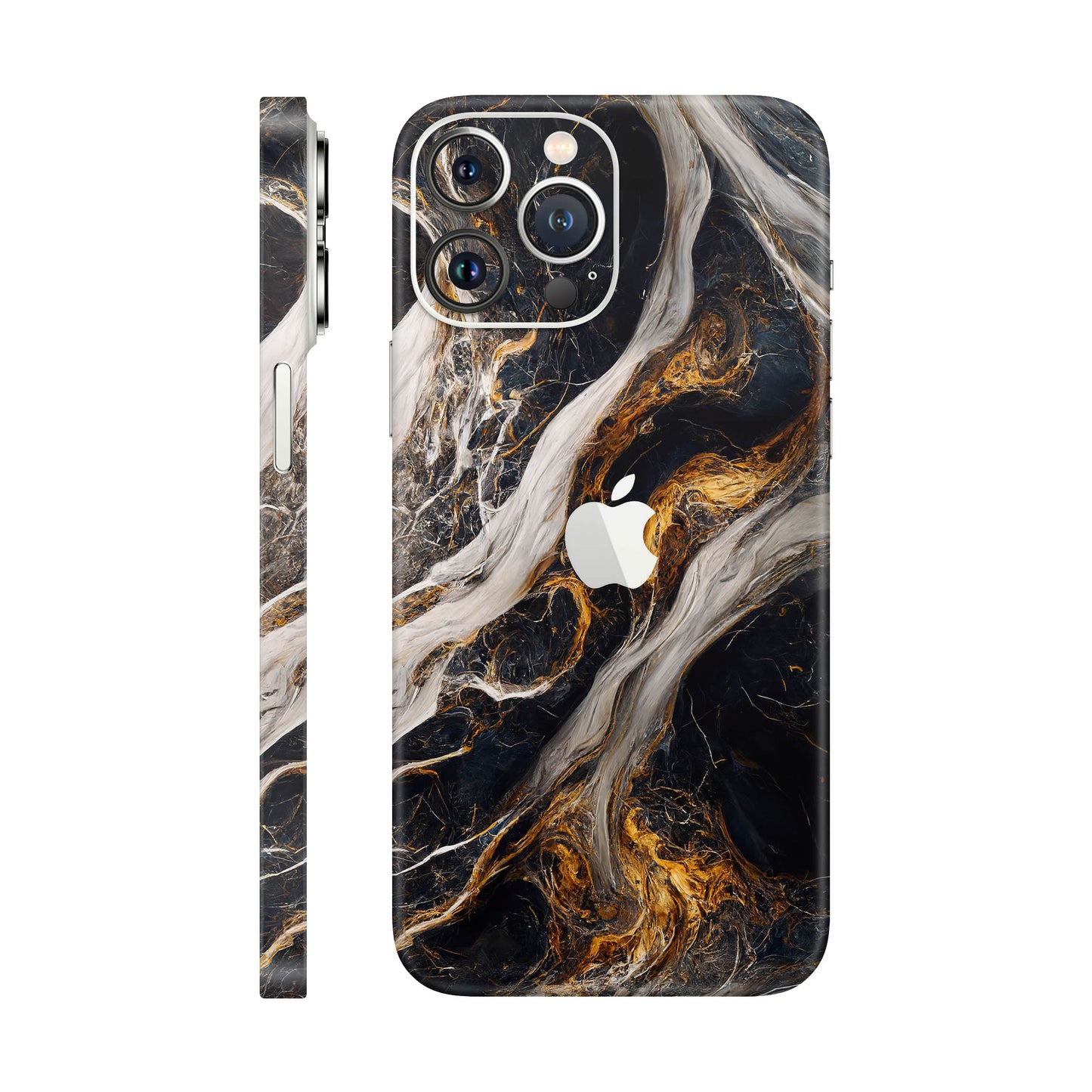 Folie de protectie iPhone 13 Pro Max, eSkins Signature, Skin Luxe Nebula