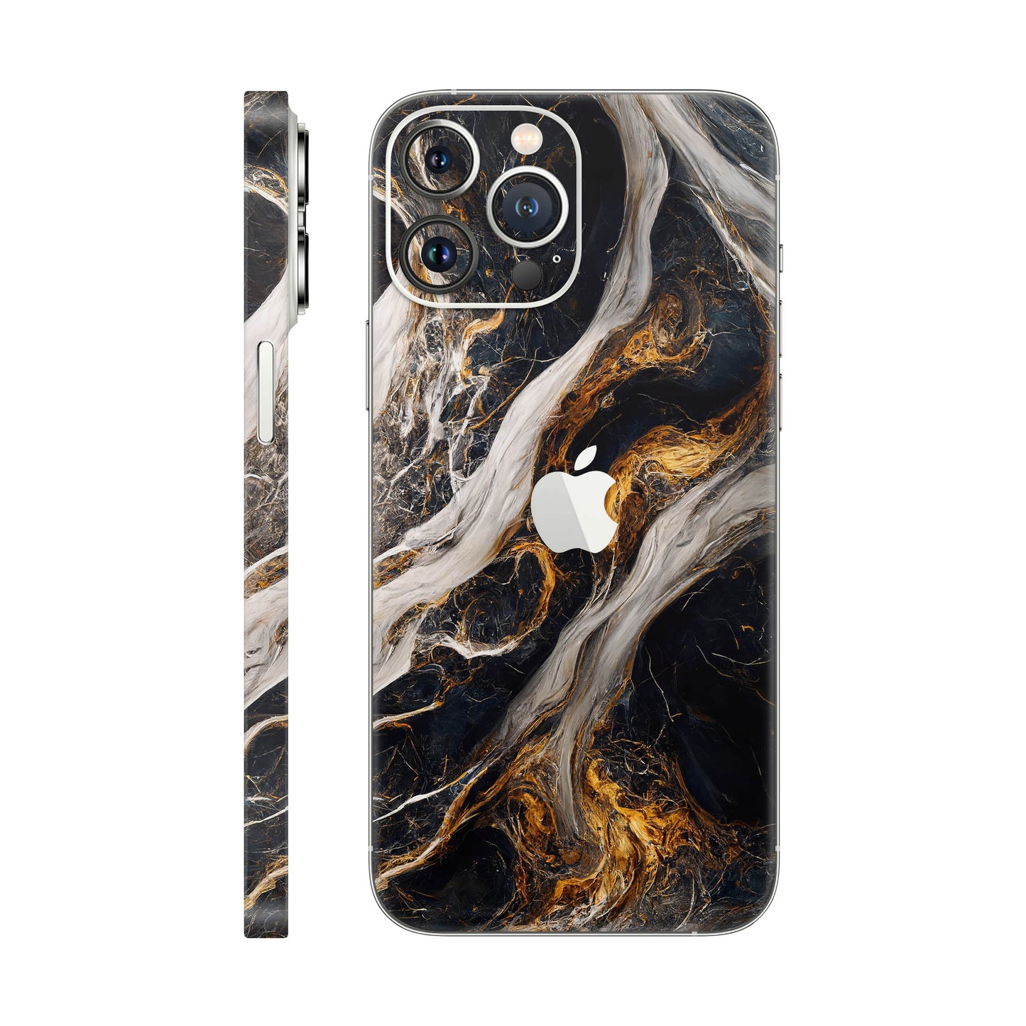 Folie de protectie iPhone 13 Pro Max, eSkins Signature, Skin Luxe Nebula