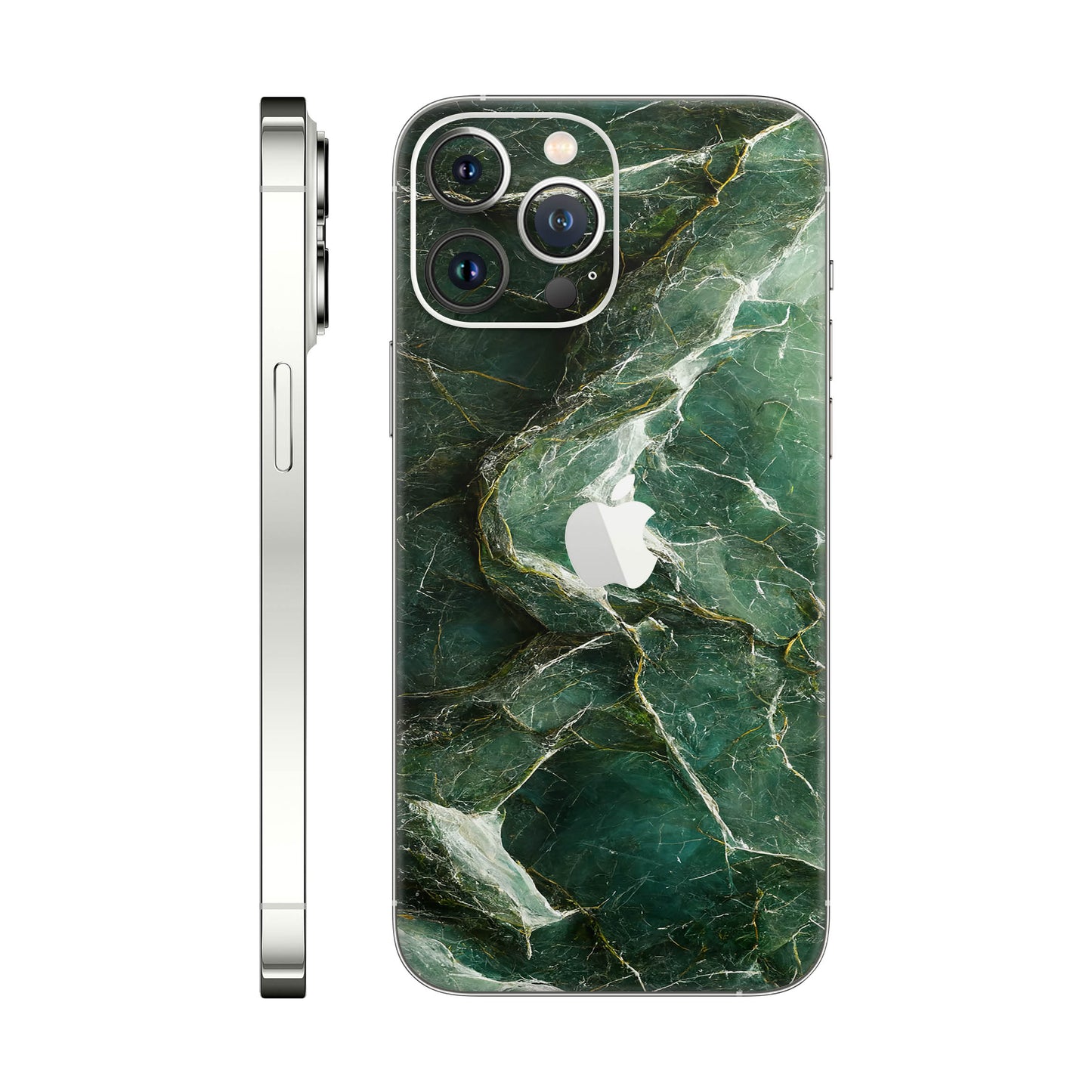 Folie de protectie iPhone 13 Pro Max, eSkins Signature, Mystic Emerald