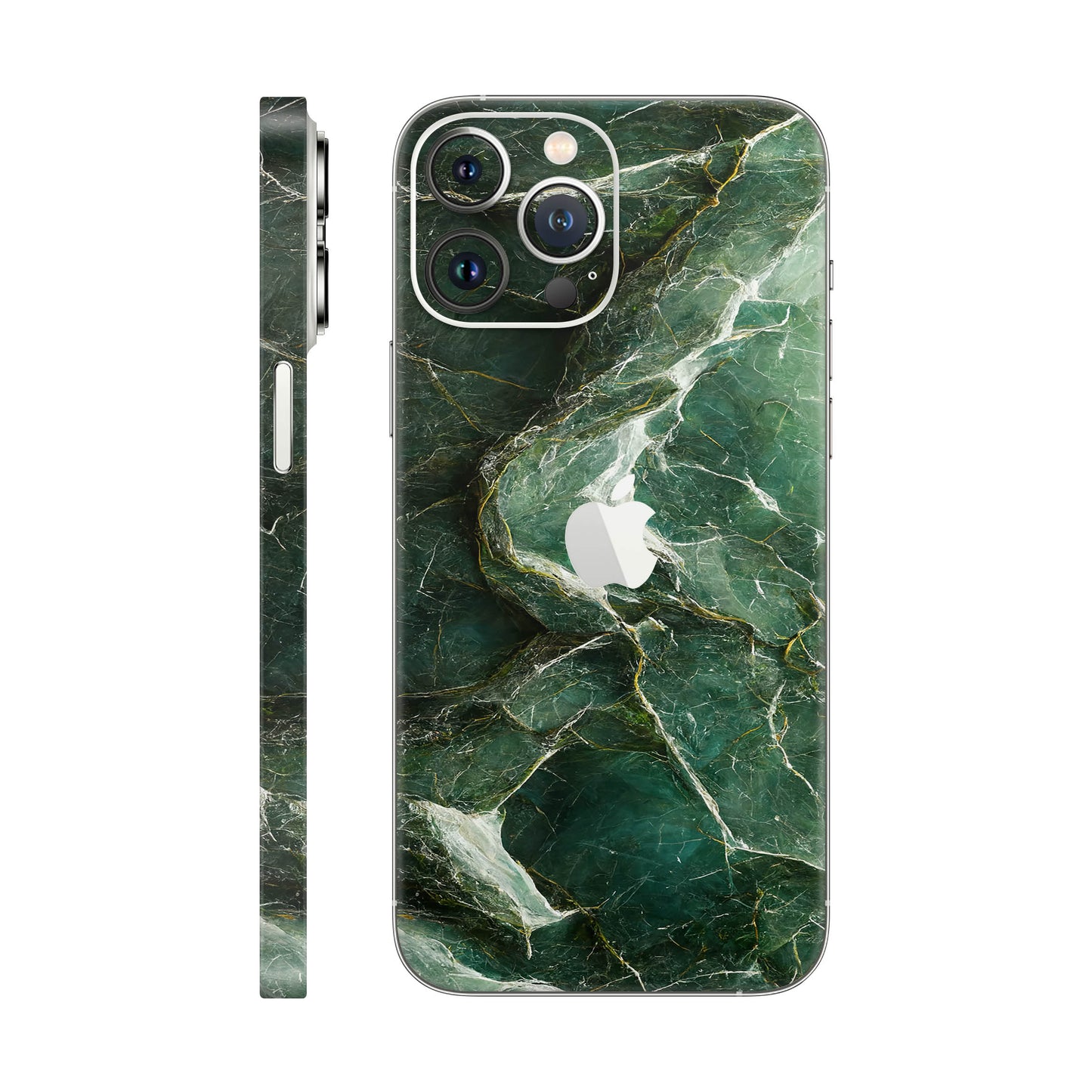 Folie de protectie iPhone 13 Pro Max, eSkins Signature, Mystic Emerald
