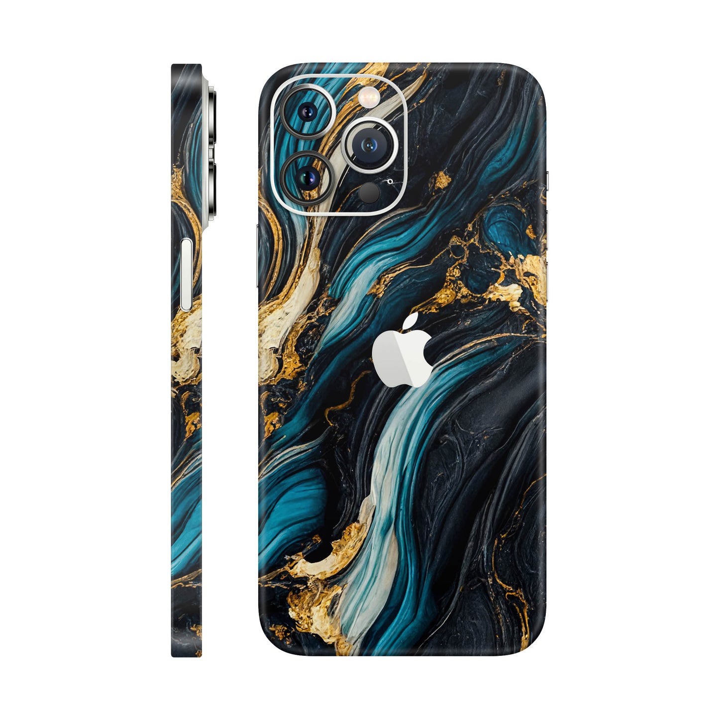 Folie de protectie iPhone 13 Pro Max, eSkins Signature, Mystic Ocean