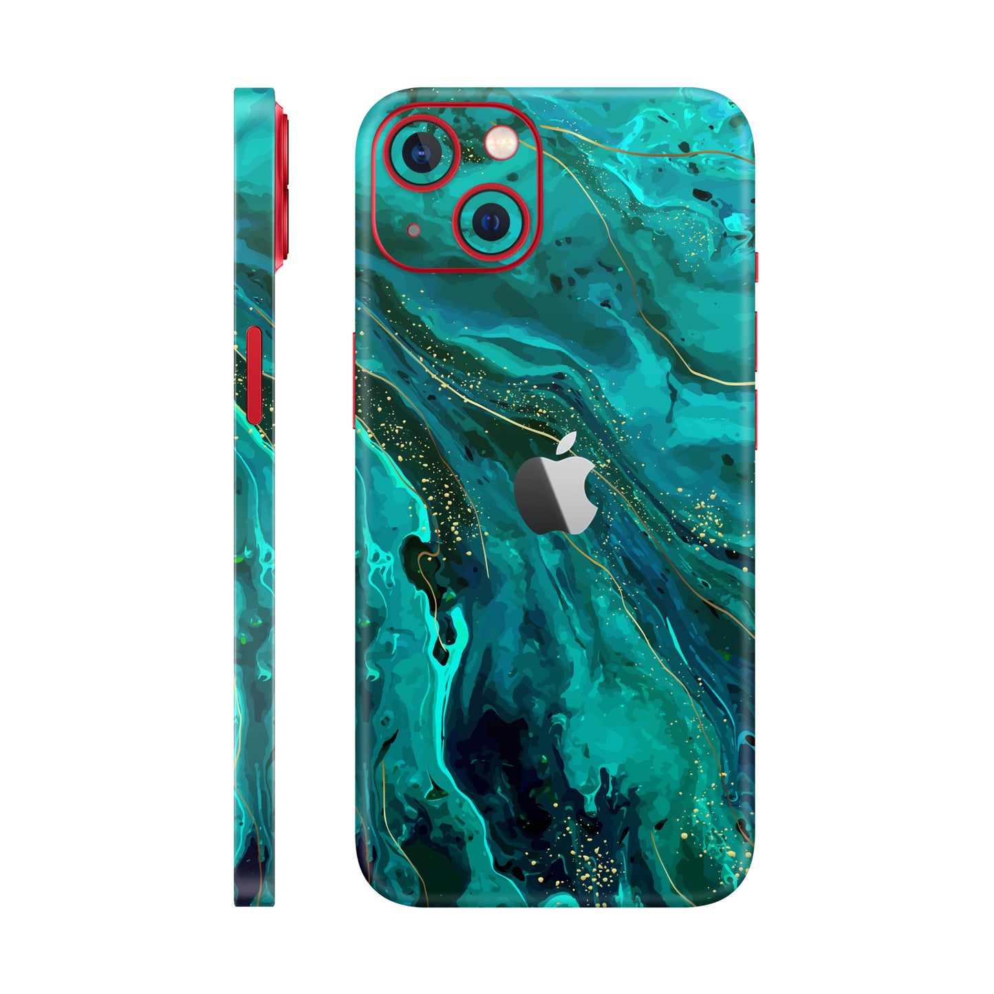 Folie de protectie iPhone 14 Plus, eSkins Signature, Skin Celestial Lagoon