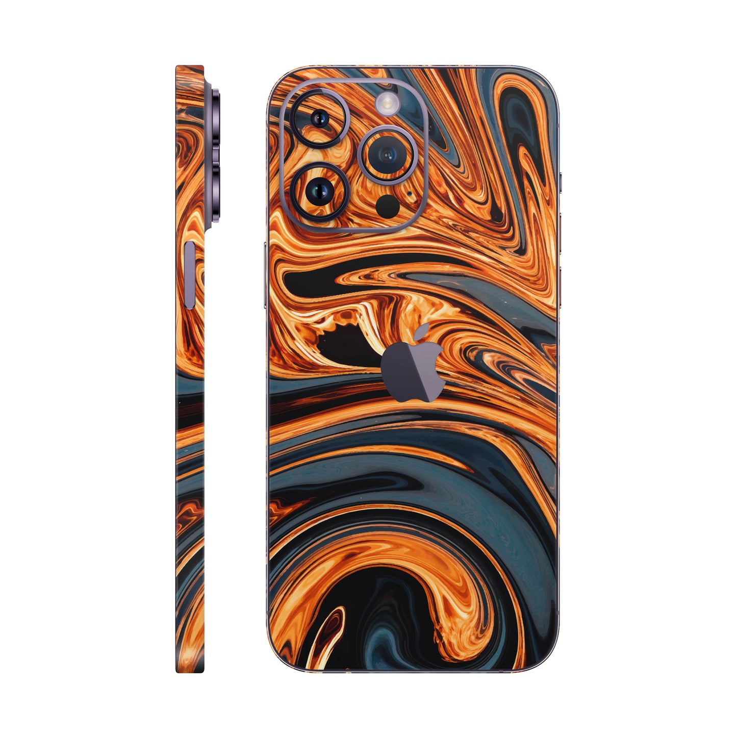 Folie de protectie iPhone 14 Pro Max, eSkins Signature, Skin Amber Blaze