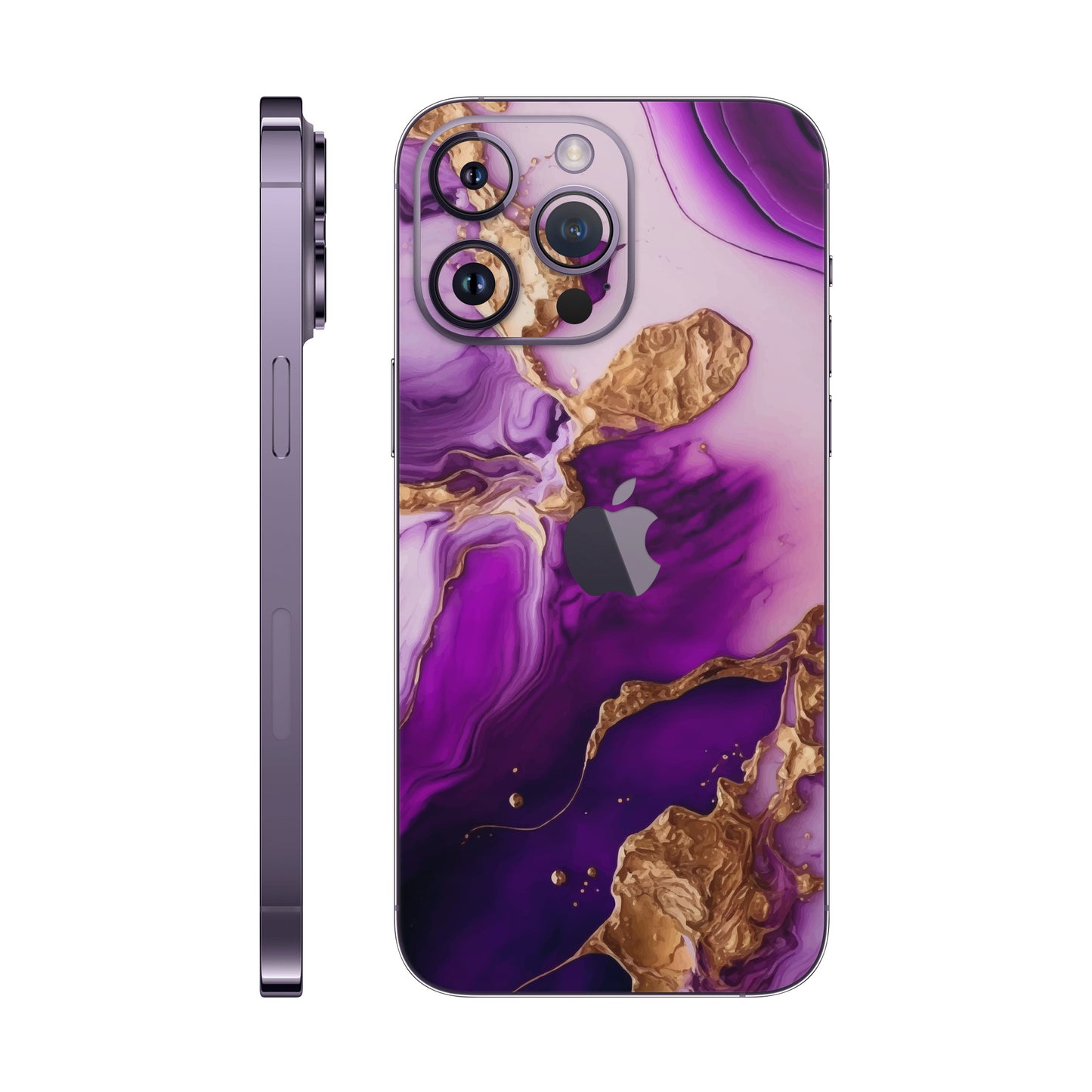 Folie de protectie iPhone 14 Pro Max, eSkins Signature, Skin Amethyst Dream