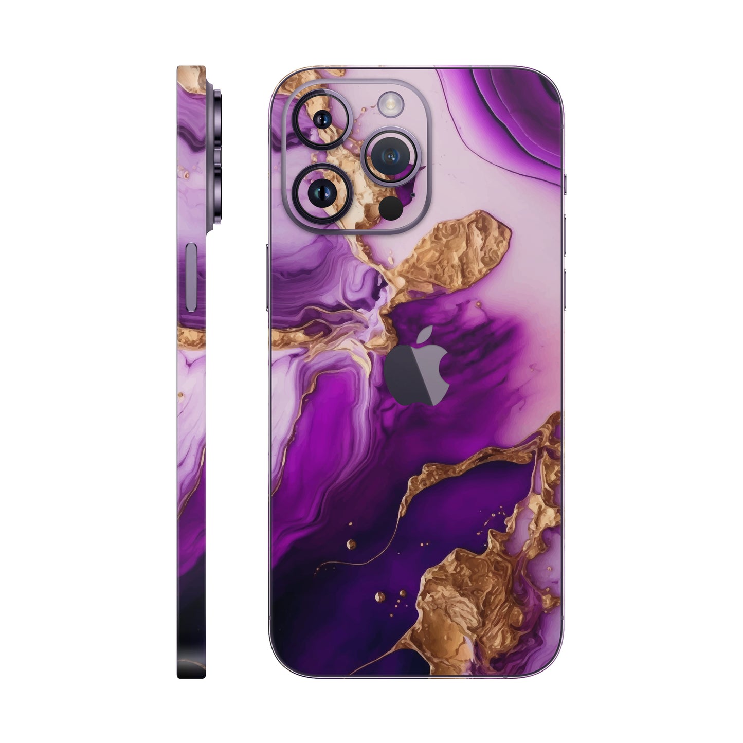 Folie de protectie iPhone 14 Pro Max, eSkins Signature, Skin Amethyst Dream