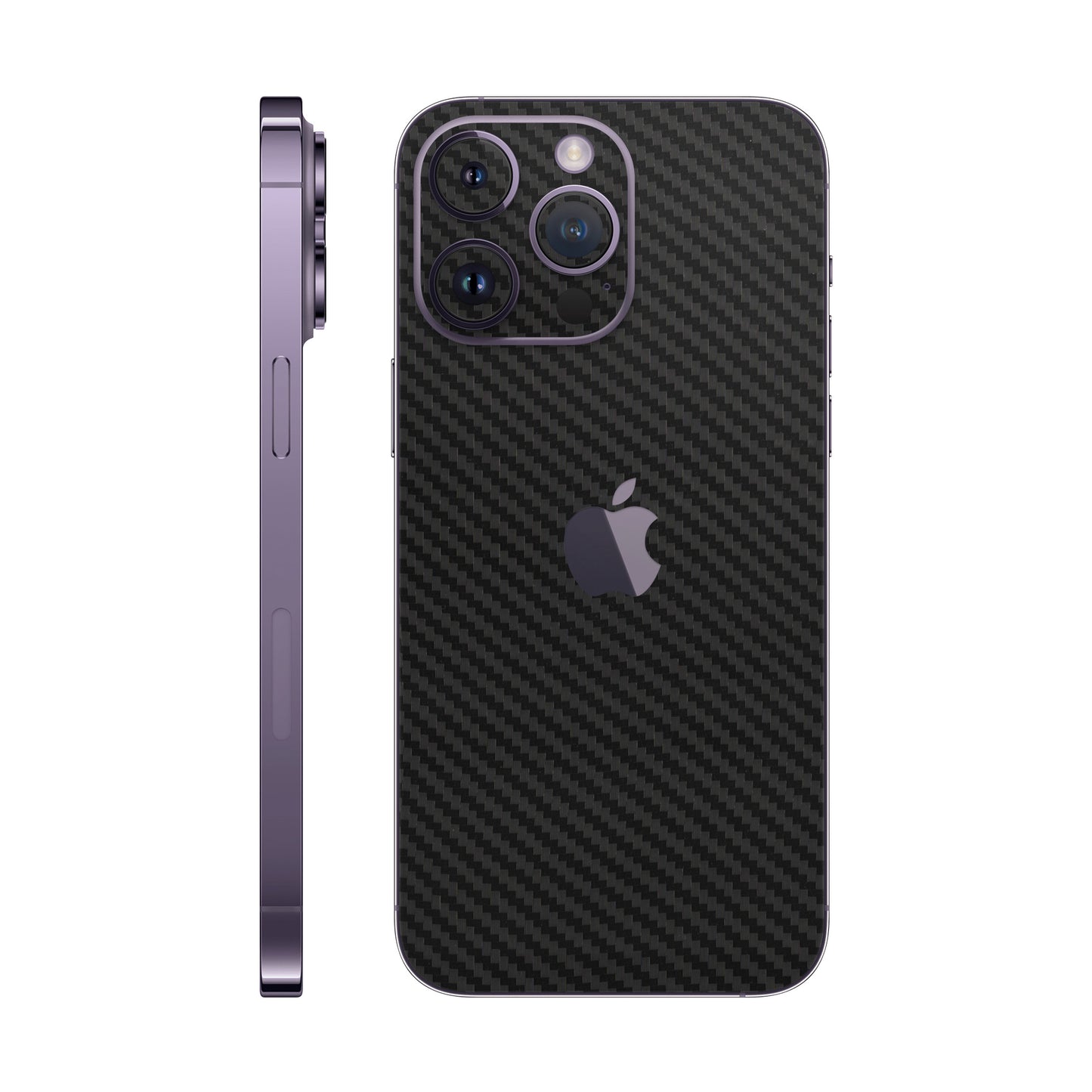 Skin iPhone 14 Pro Max, Carbon 3D Black