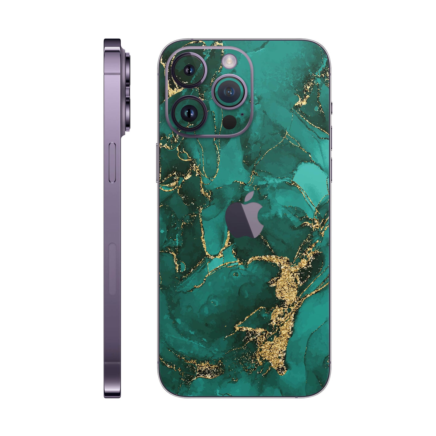 Folie de protectie iPhone 14 Pro Max, eSkins Signature, Ethereal Green