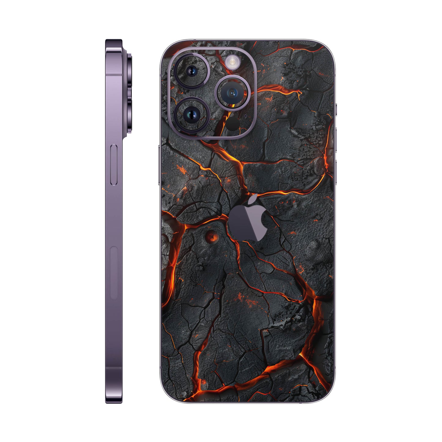 Folie de protectie iPhone 14 Pro Max, eSkins Signature, Skin Inferno Crust