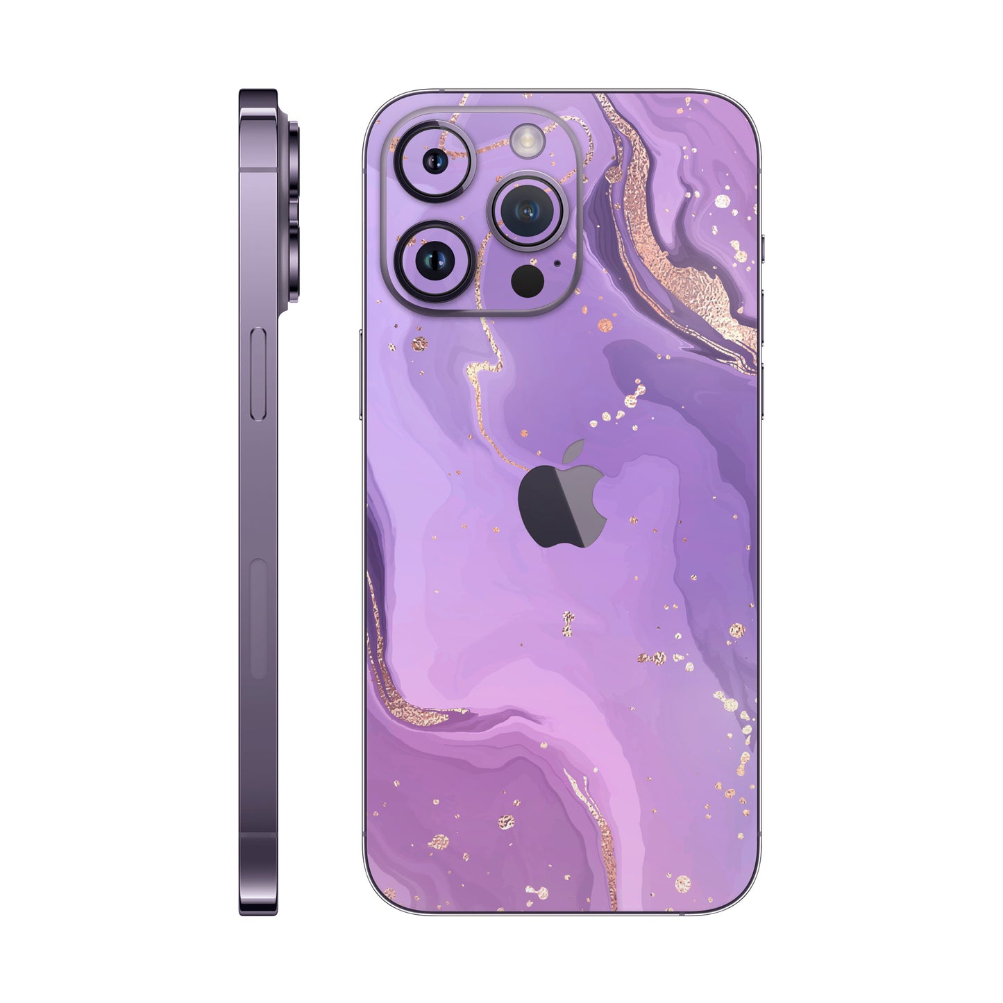 Folie de protectie iPhone 14 Pro Max, eSkins Signature, Skin Lavender Swirl