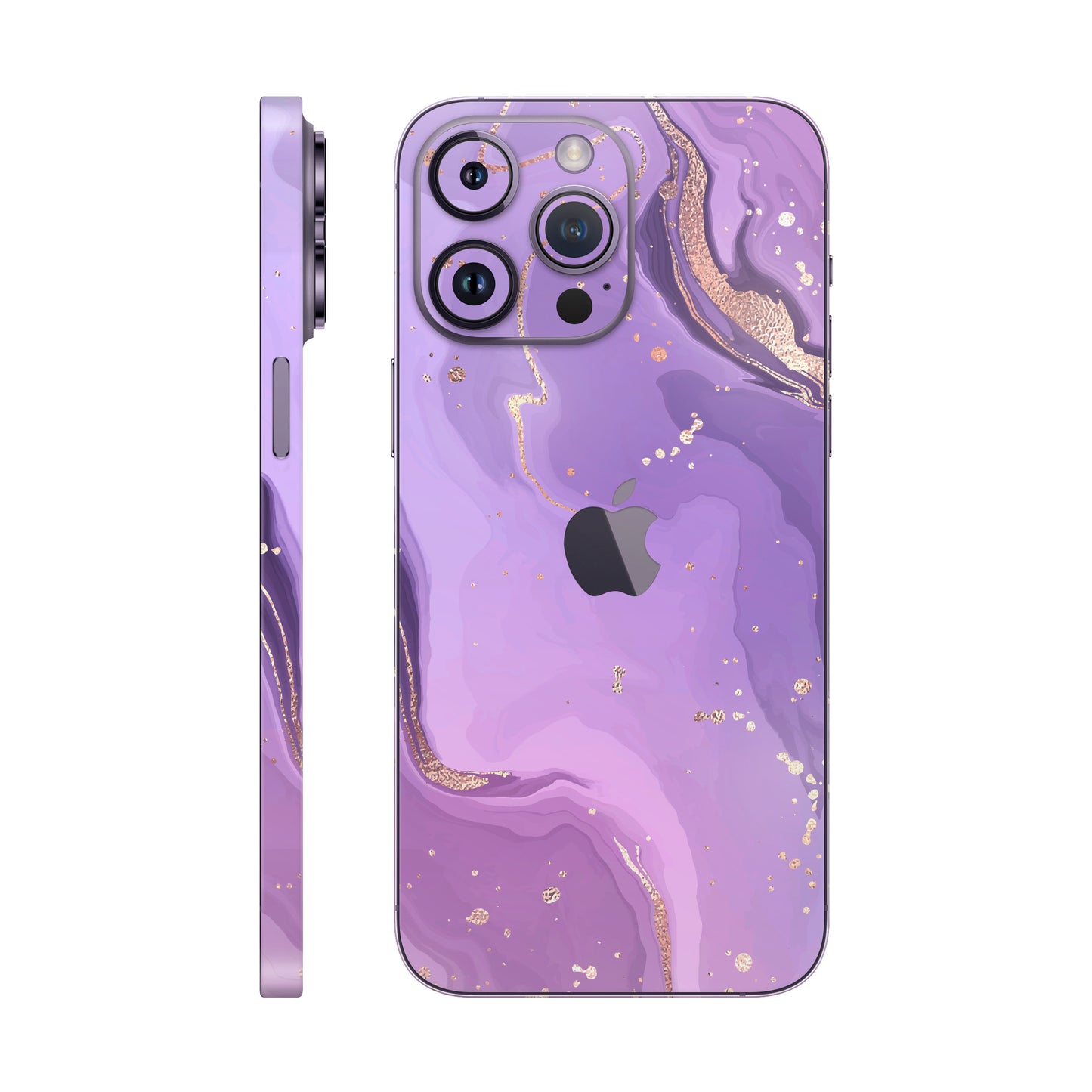 Folie de protectie iPhone 14 Pro Max, eSkins Signature, Skin Lavender Swirl