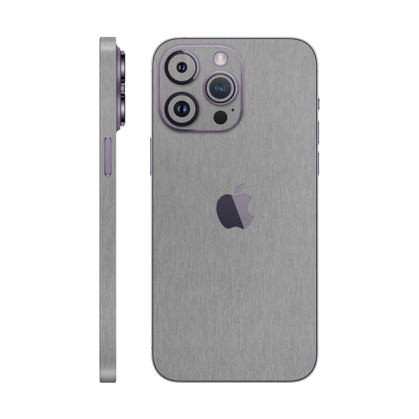 Folie de protectie iPhone 14 Pro Max, eSkins Elegans, Skin Metalic Grafit