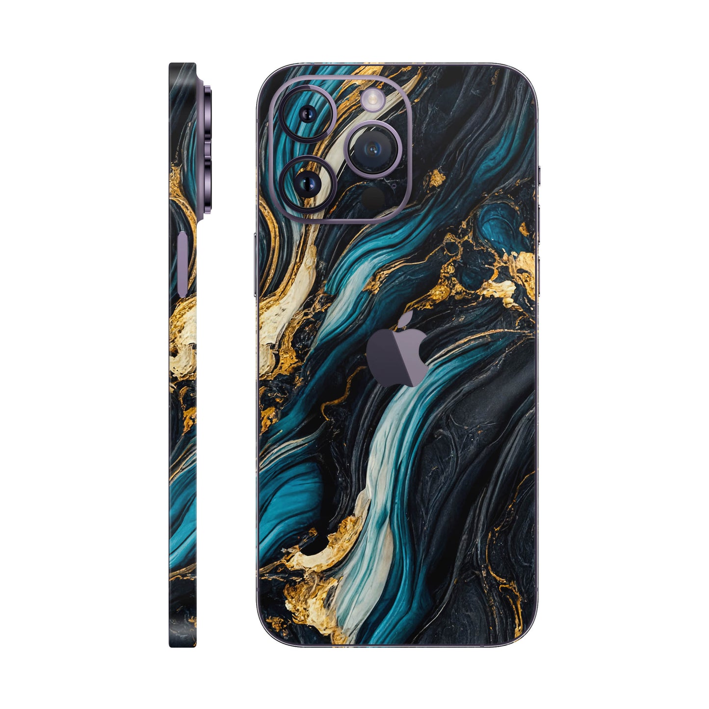 Folie de protectie iPhone 14 Pro Max, eSkins Signature, Mystic Ocean