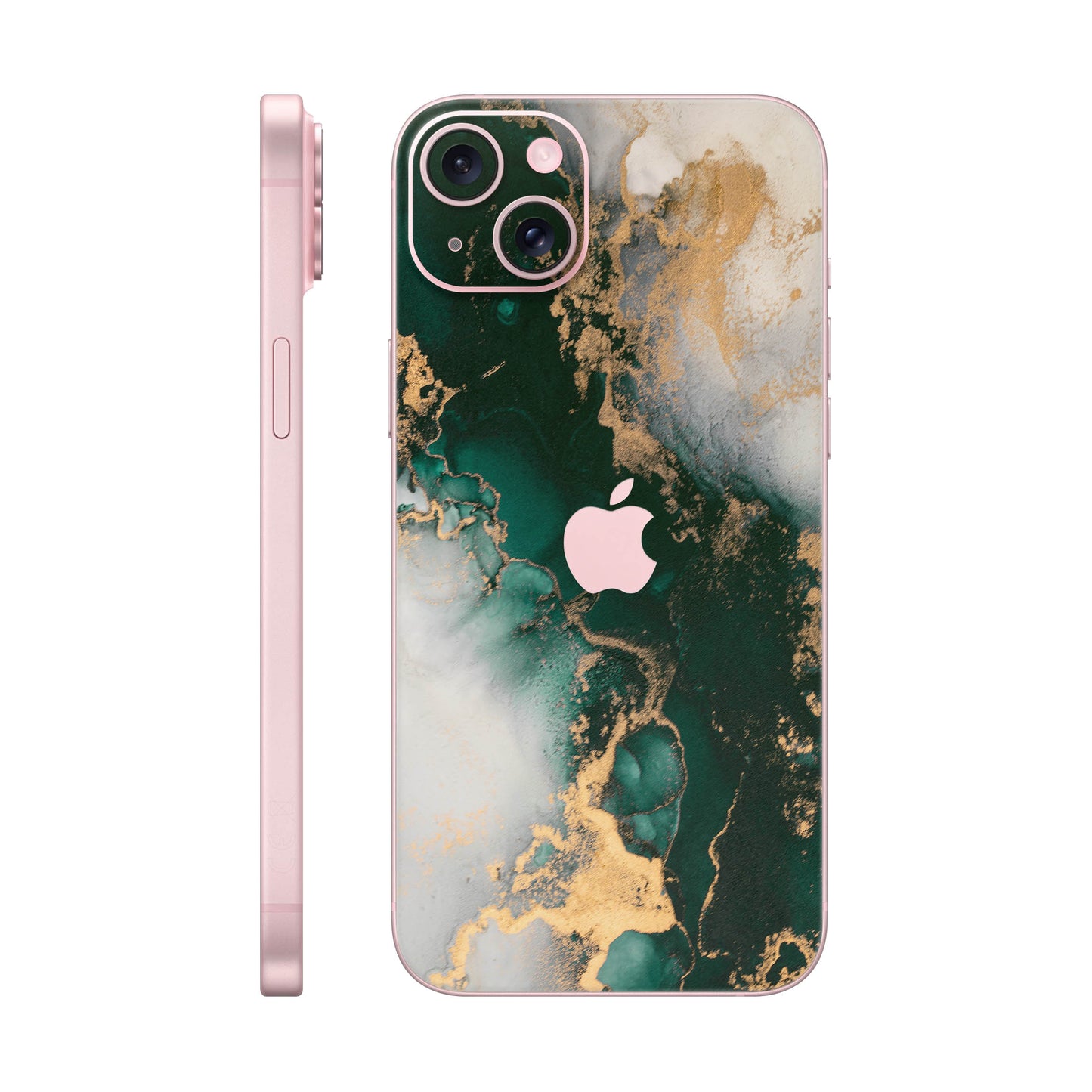 Folie de protectie iPhone 15 Plus, eSkins Signature, Forest Mist