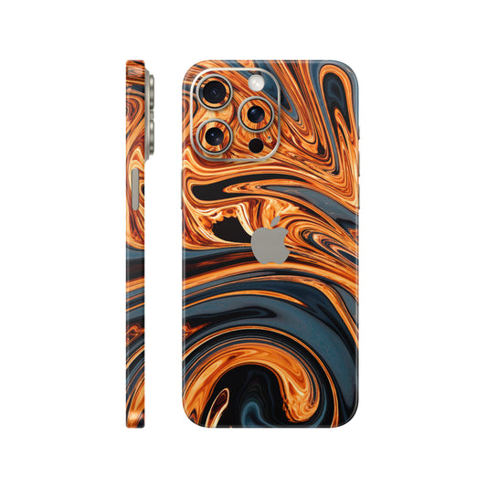 Folie de protectie iPhone 15 Pro, eSkins Signature, Skin Amber Blaze