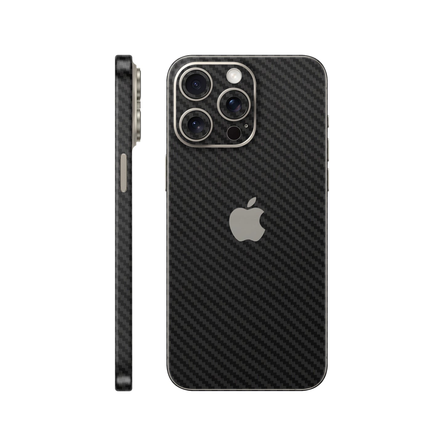 Skin iPhone 15 Pro, Carbon 3D Black 