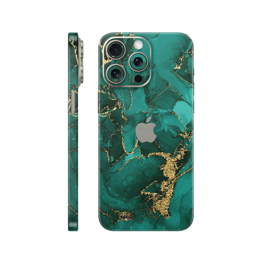 Folie de protectie iPhone 15 Pro, eSkins Signature, Ethereal Green