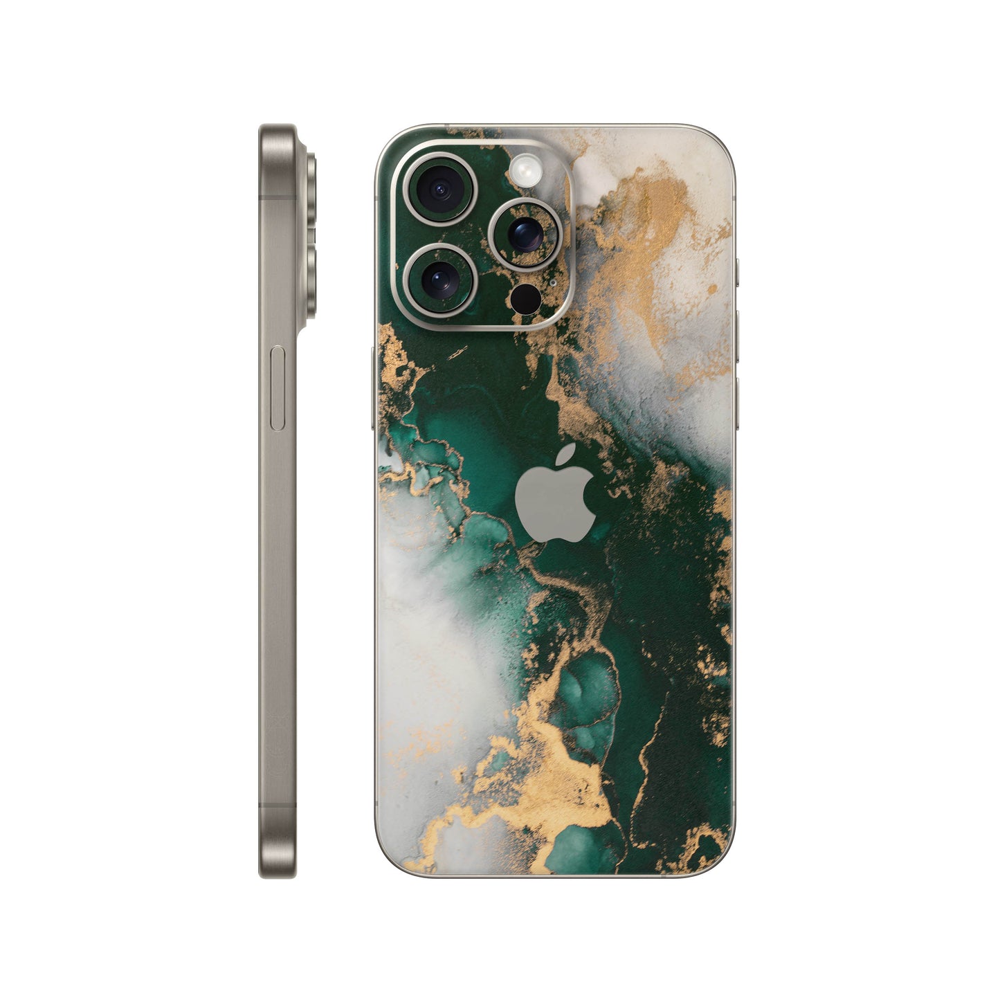 Folie de protectie iPhone 15 Pro, eSkins Signature, Forest Mist