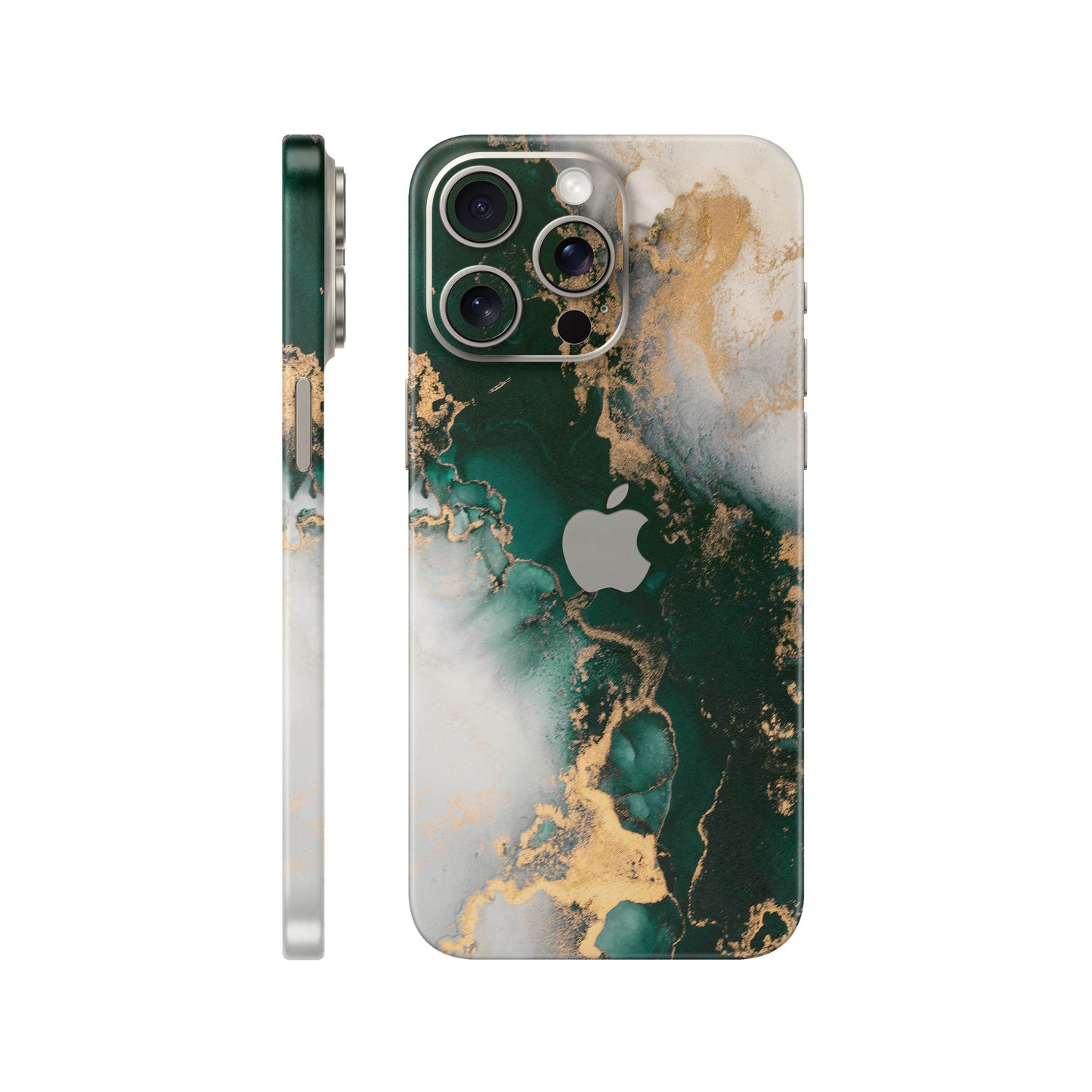 Folie de protectie iPhone 15 Pro, eSkins Signature, Forest Mist