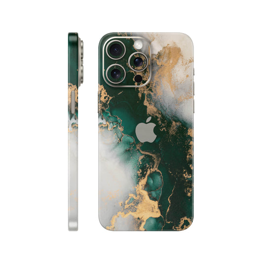 Folie de protectie iPhone 15 Pro, eSkins Signature, Forest Mist
