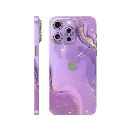 Folie de protectie iPhone 15 Pro, eSkins Signature, Skin Lavender Swirl
