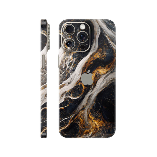 Folie de protectie iPhone 15 Pro, eSkins Signature, Skin Luxe Nebula