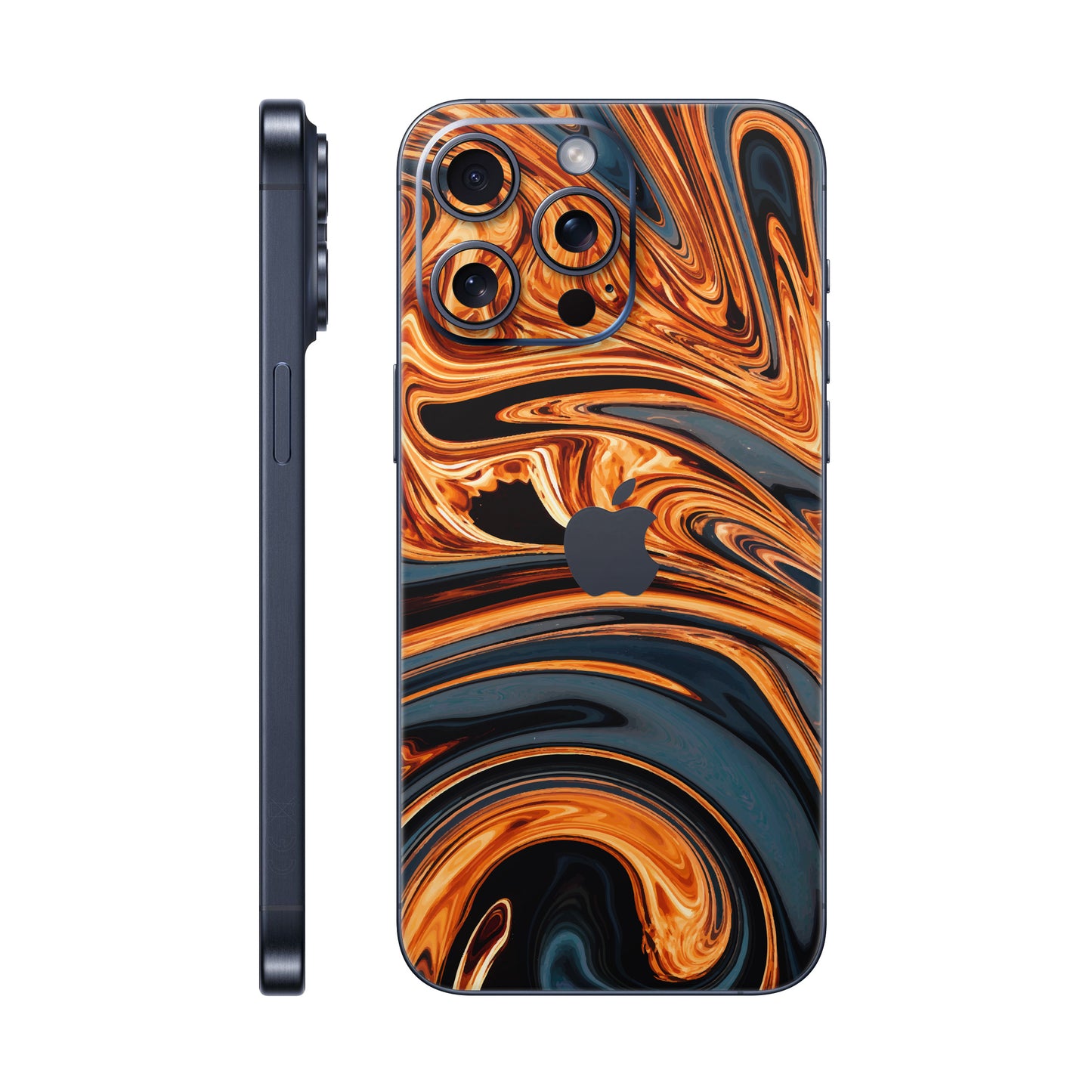 Folie de protectie iPhone 15 Pro Max, eSkins Signature, Skin Amber Blaze