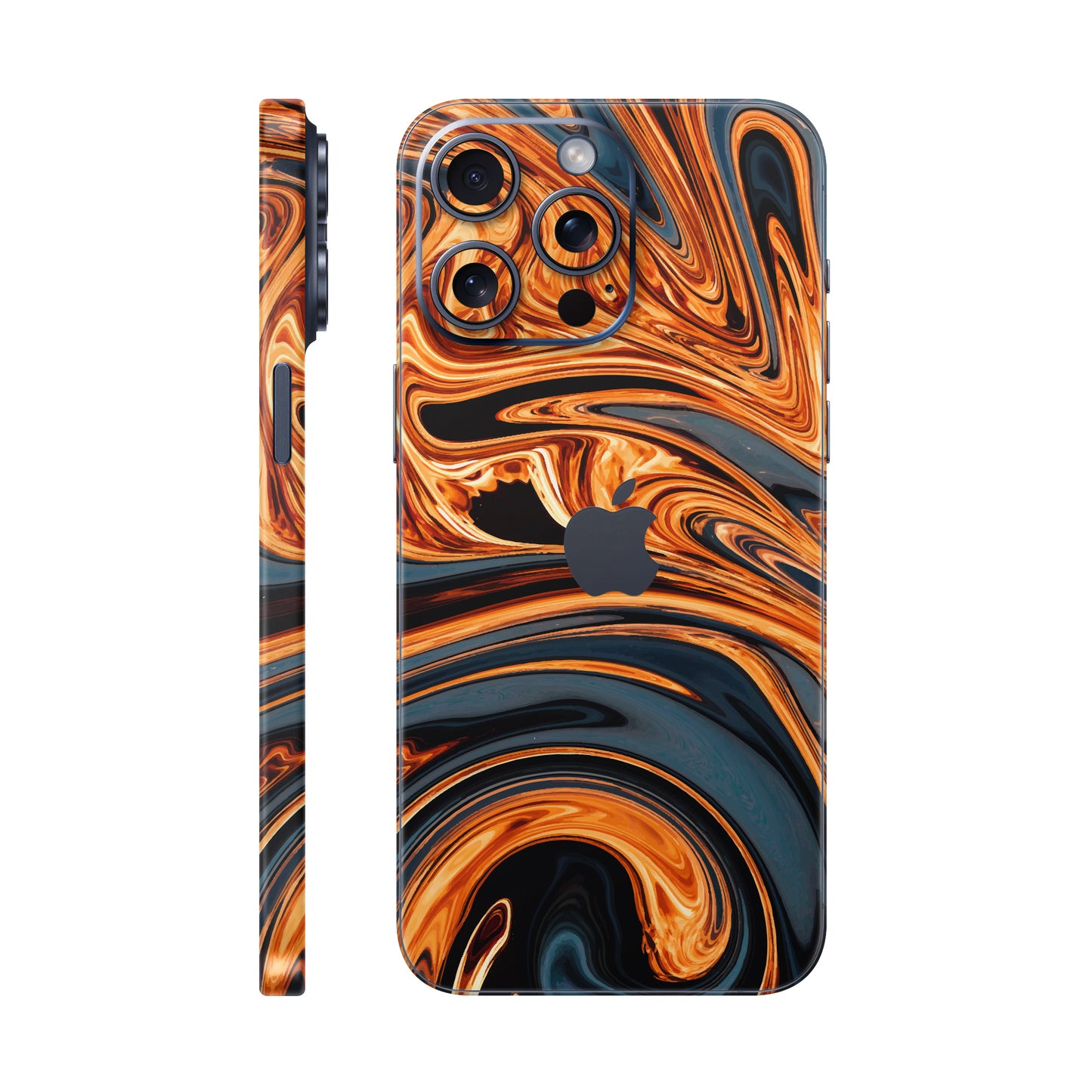 Folie de protectie iPhone 15 Pro Max, eSkins Signature, Skin Amber Blaze