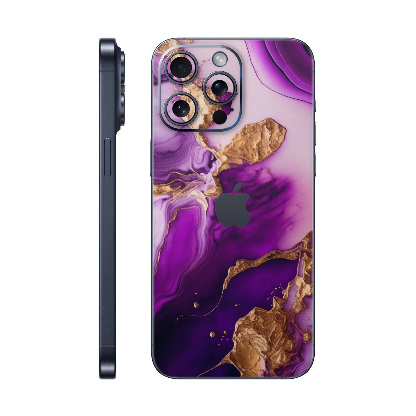 Folie de protectie iPhone 15 Pro Max, eSkins Signature, Skin Amethyst Dream